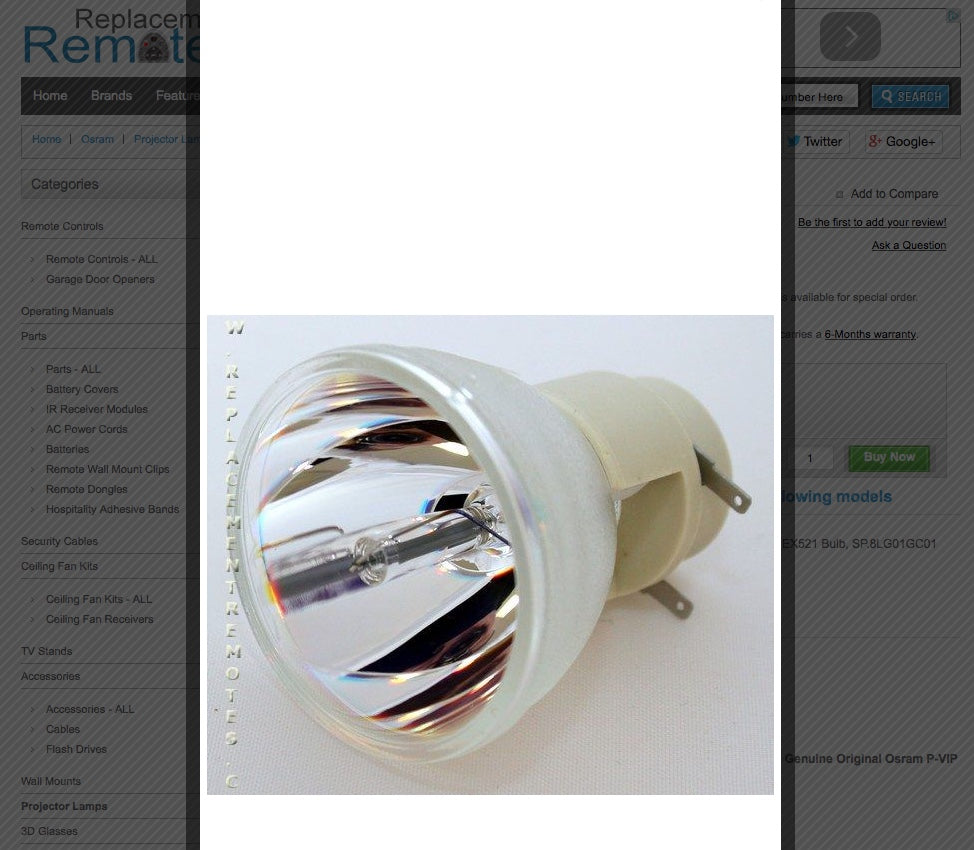 Osram 69804 Bulb Projector Lamp / P-VIP Bulb