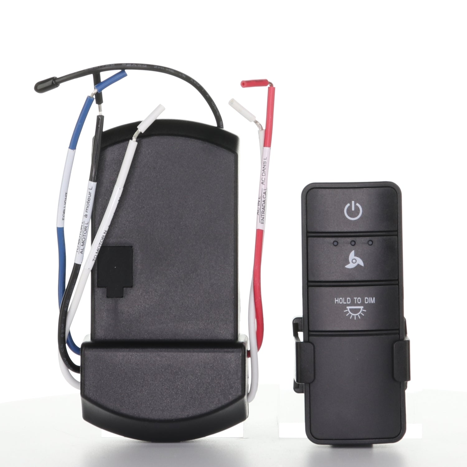 Kit de ventilador de techo universal Hampton Bay de 3 velocidades con control remoto y atenuación