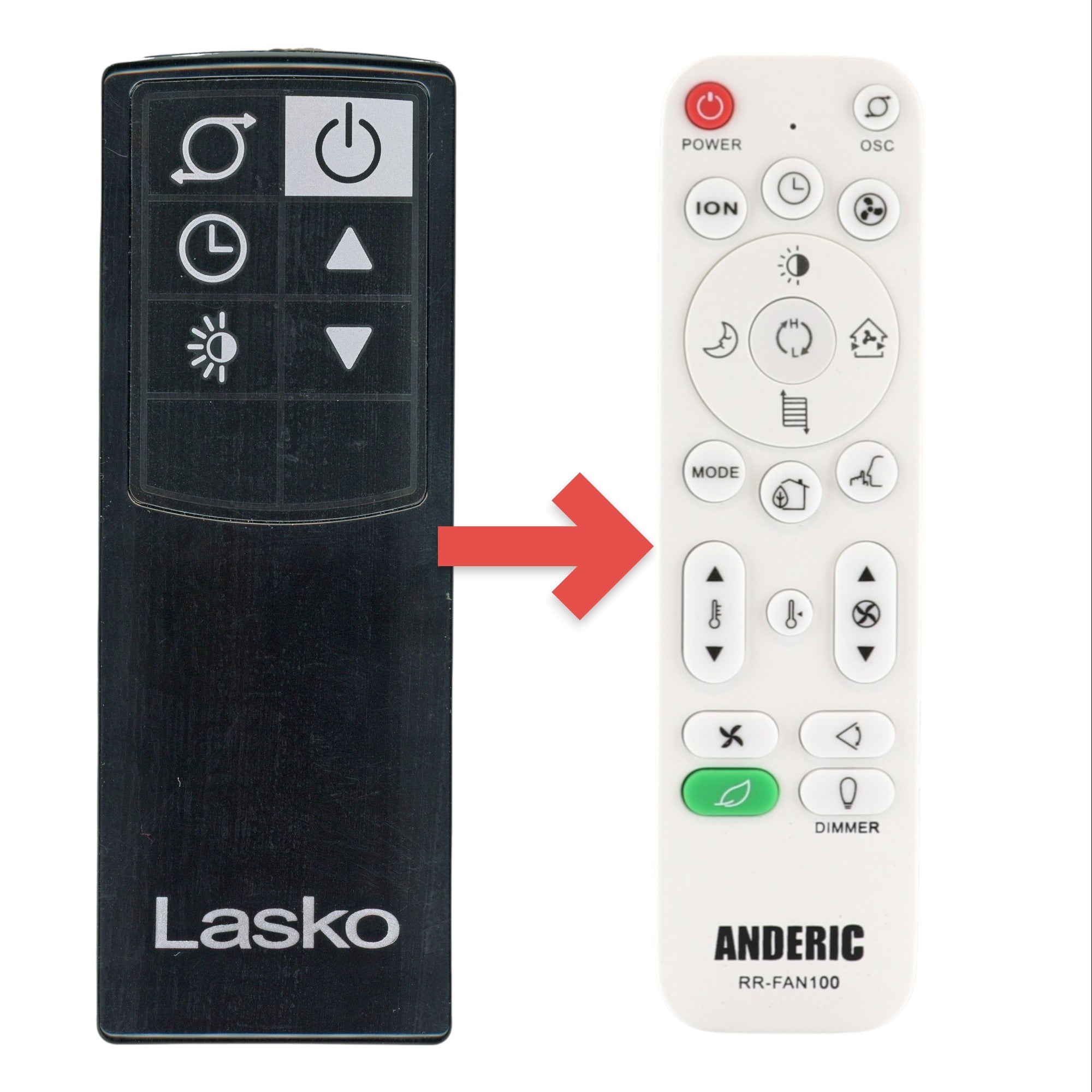 Lasko 2033693 Control remoto para ventilador vertical | IR - 2033693