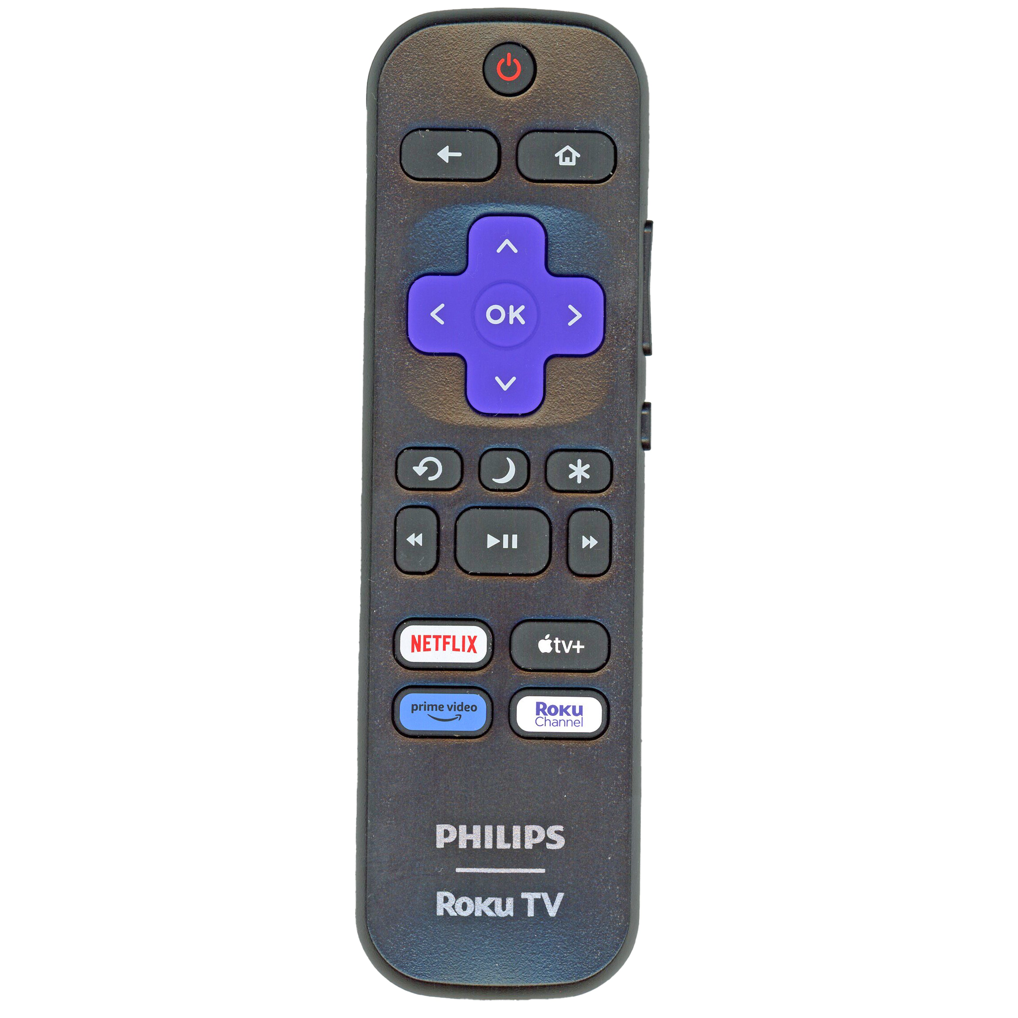 Mando a distancia PHILIPS RCALIR 2024 Roku TV - Netflix, Apple TV+, Prime Video, Canal Roku - 3026000067
