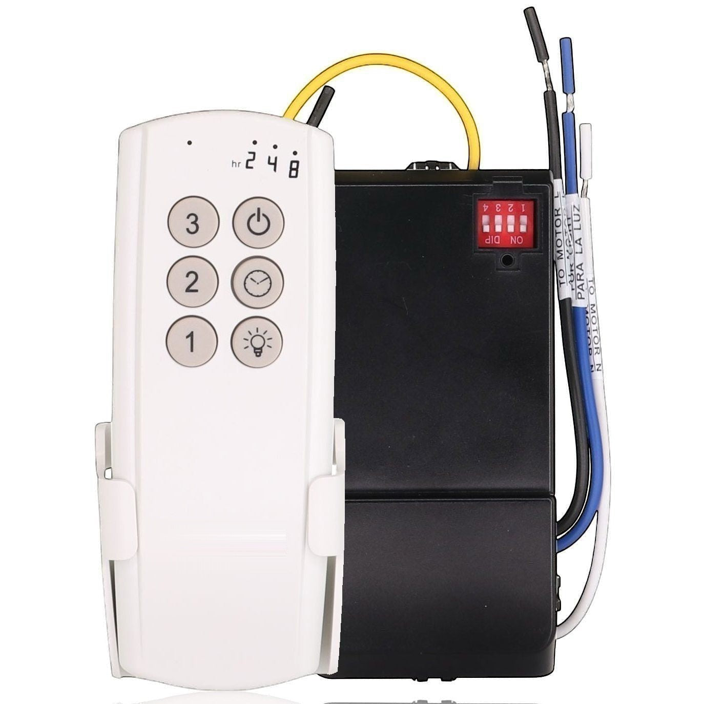 Kit de control remoto para ventilador de techo universal Hunter 99110 de 3 velocidades IN2TX36