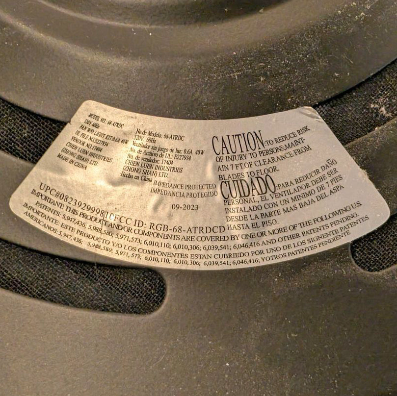 Home Decorators Collection DH-51R DC Ceiling Fan Receiver | 68 Inch Altura | 68-ATRDC | Dawnsun | 6 Speed - DH-51R