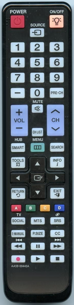 Samsung AA59-00443A TV Remote Control - AA5900443A