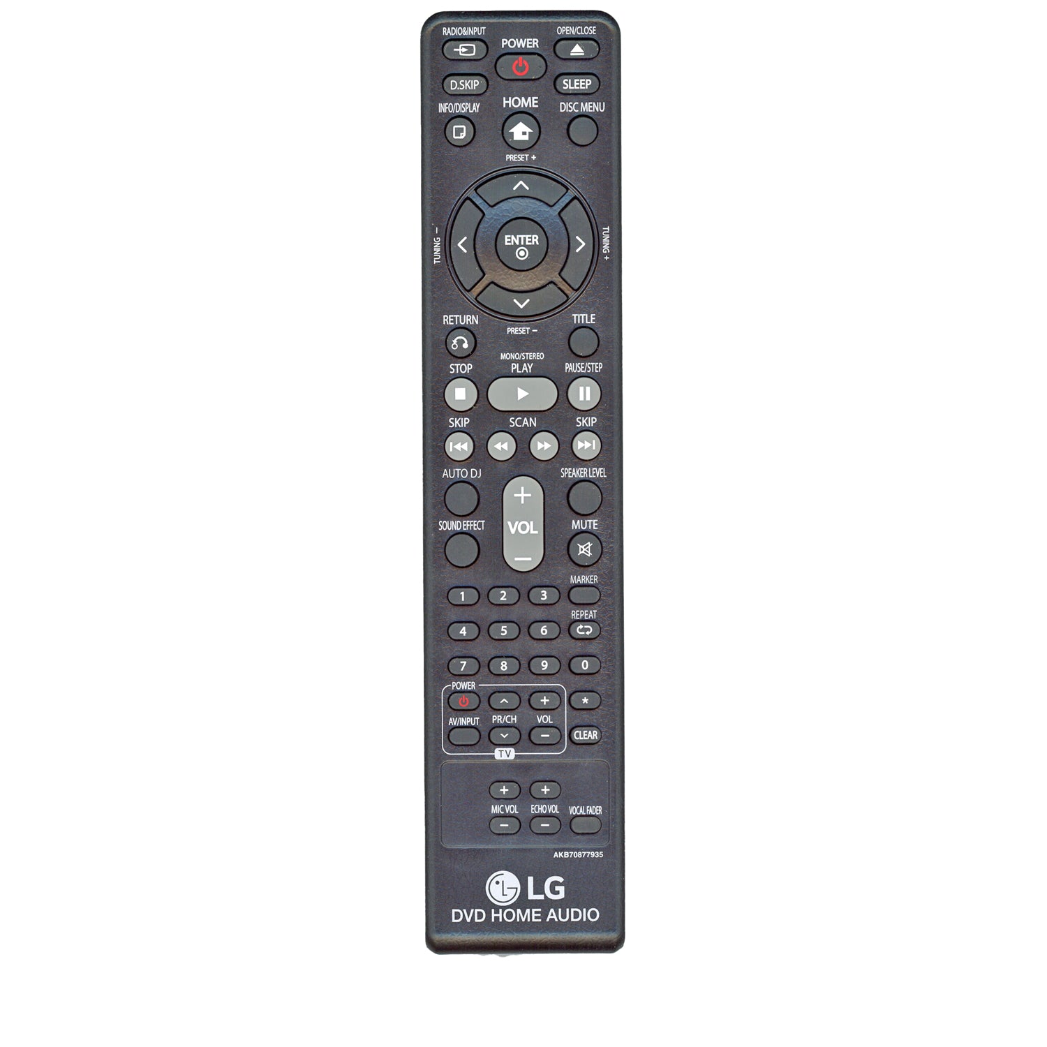 LG AKB70877935 DVD Home Audio Remote Control - AKB70877935