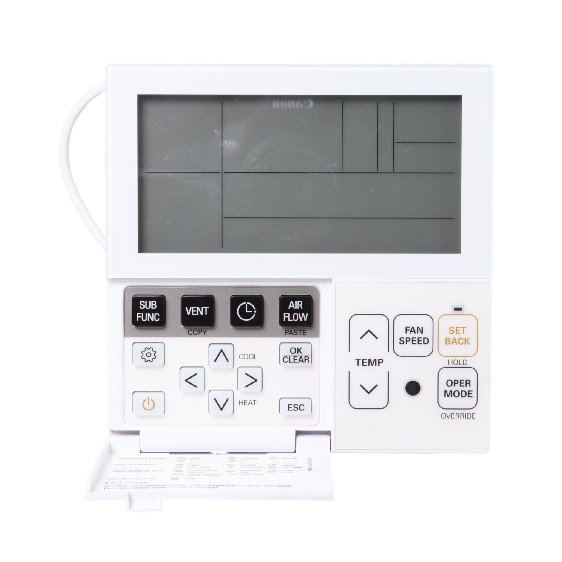 Control remoto de pared para termostato de aire acondicionado LG AKB73355711