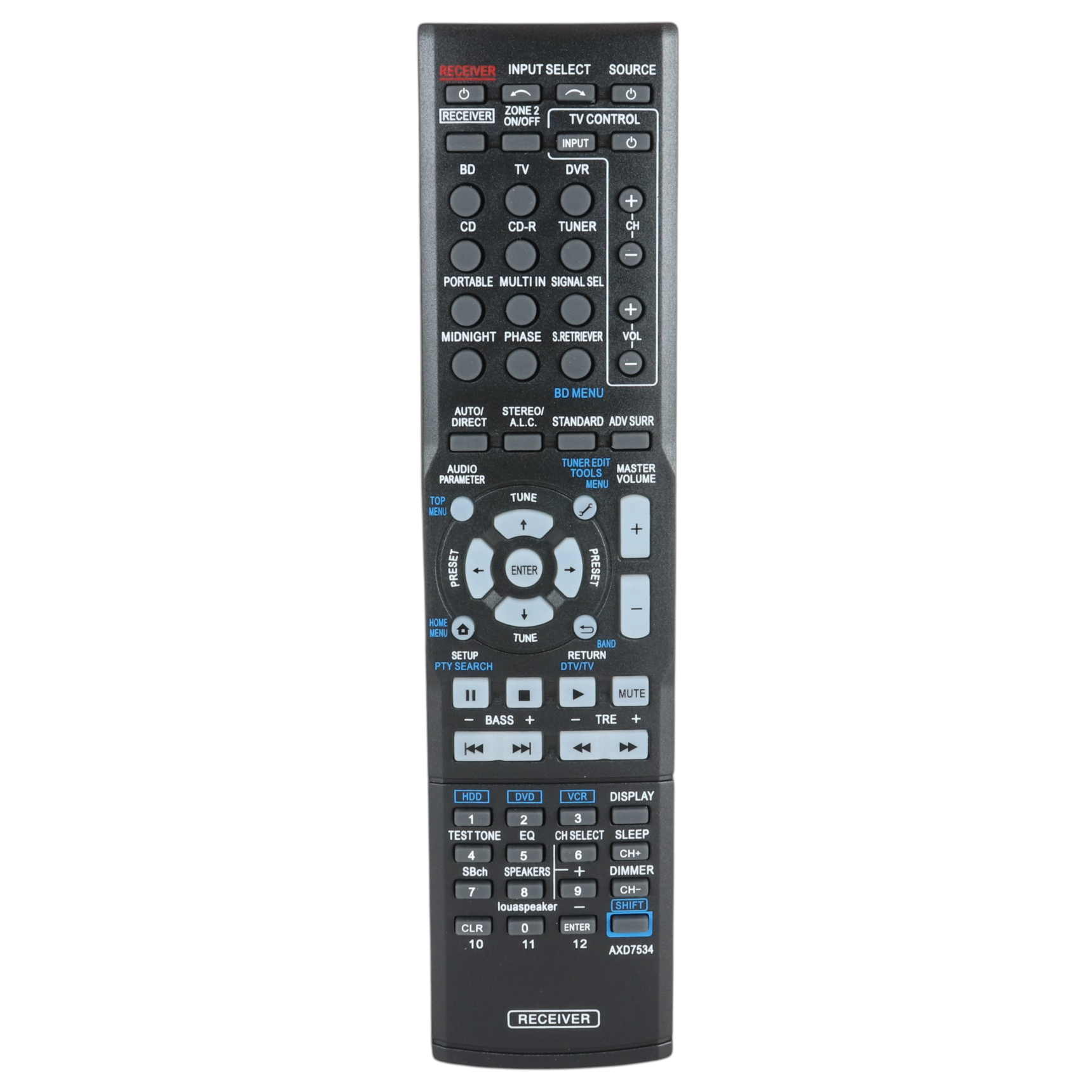 Télécommande Anderic Générique AXD7534 pour Récepteur Pioneer