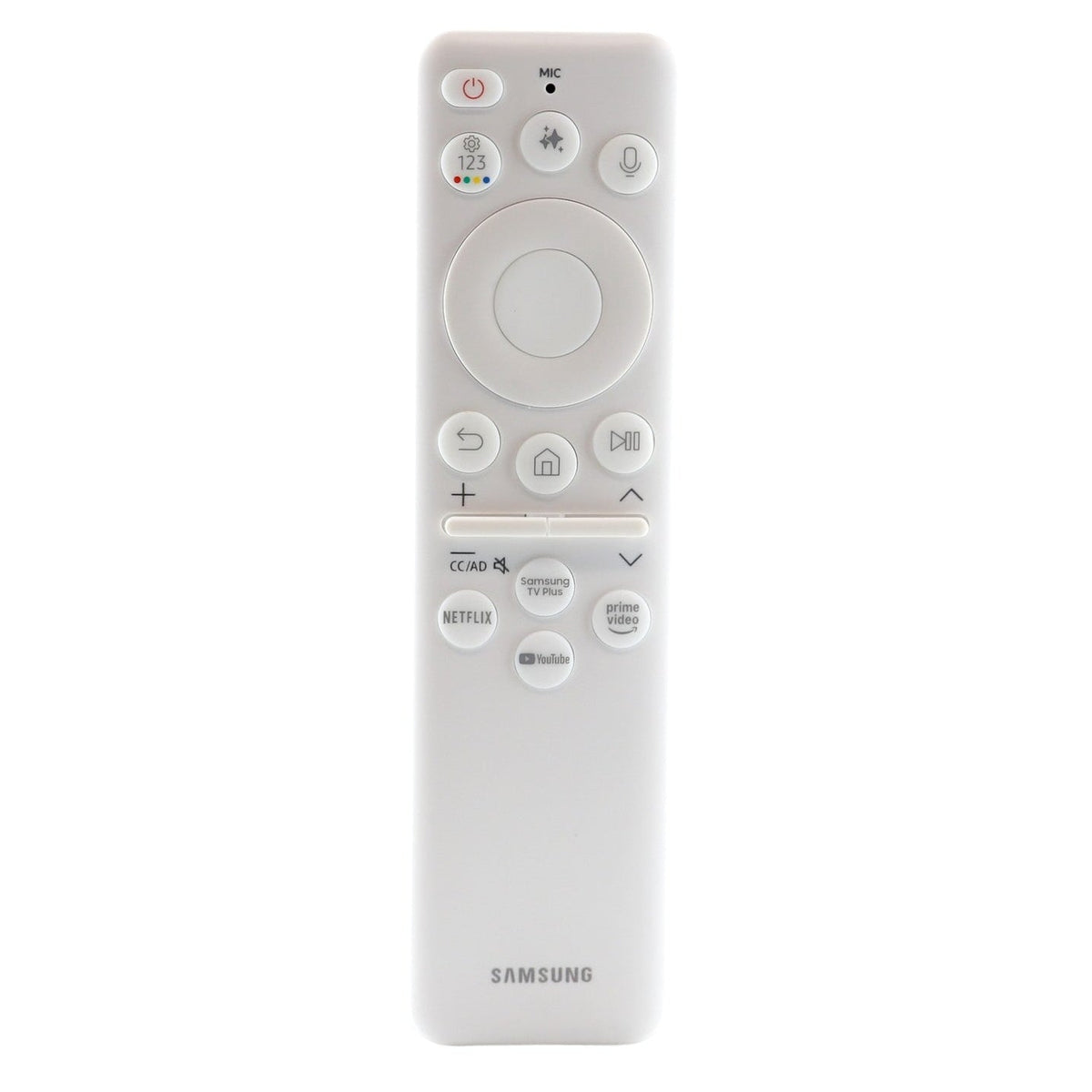 Mando a distancia para Smart Monitor y televisor The Frame Samsung BN59-01482A / TM2561E | Blanco | SolarCell | Voz | IA | USB - BN5901482A