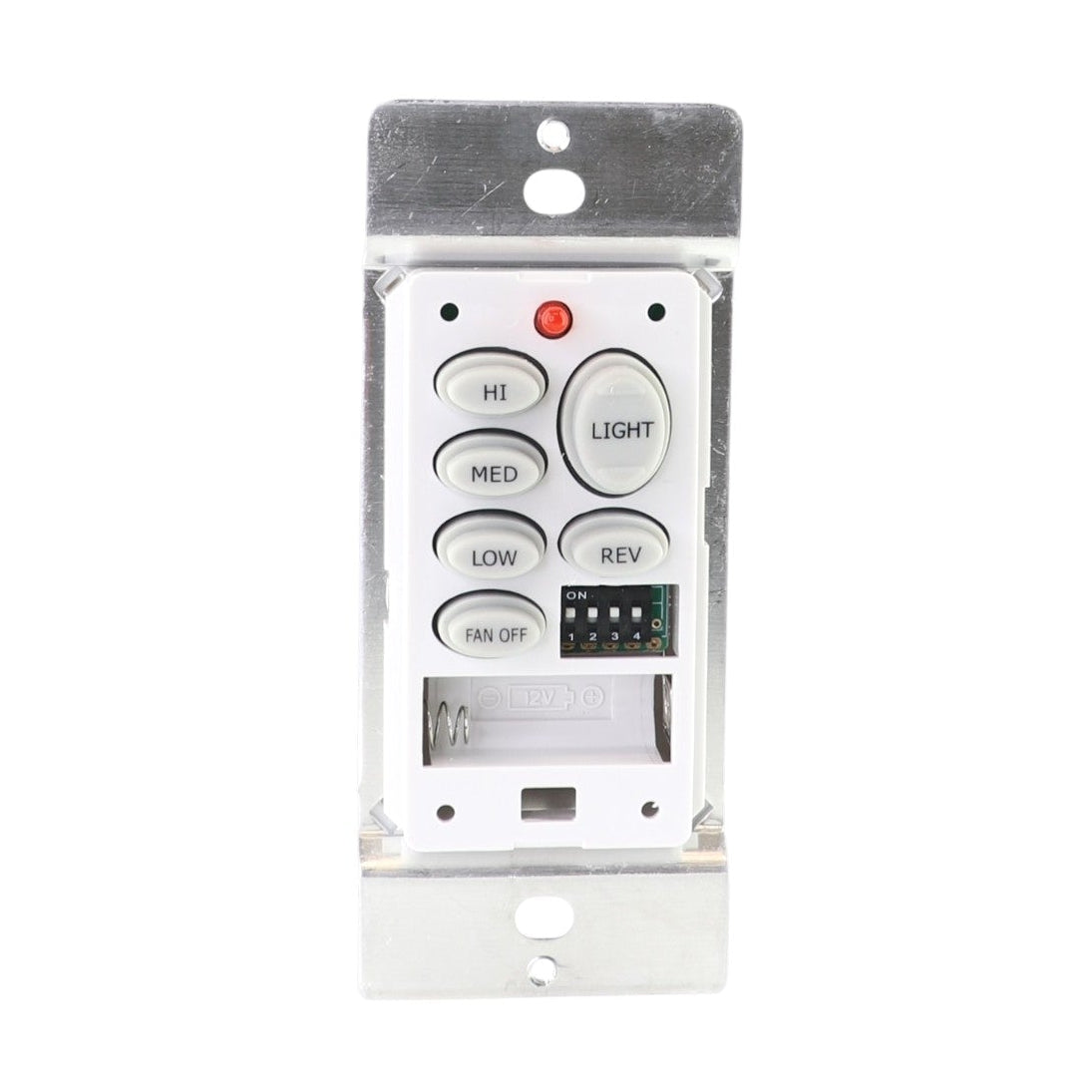 Control remoto inalámbrico para ventilador de techo Anderic CHQ9051T con interruptor de pared de 3 velocidades (arriba/abajo/atrás)