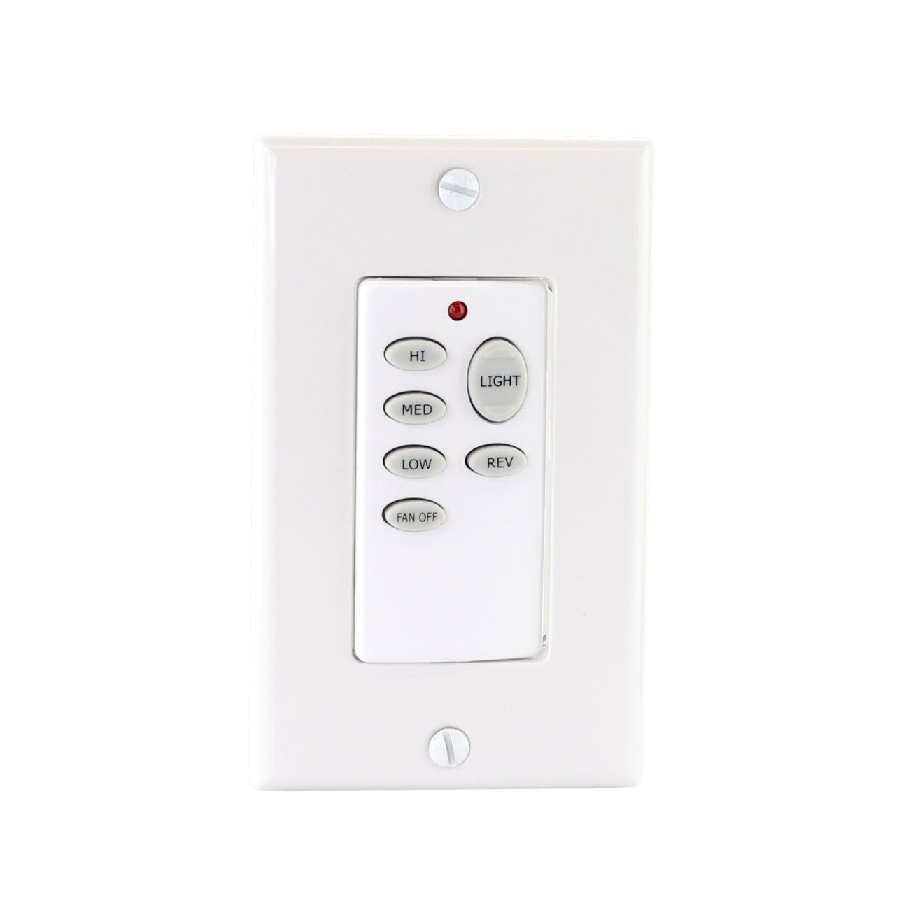 Anderic CHQ9051T Wireless Wall Switch Ceiling Fan Remote Control for 3-Speed Fans with Up & Down Light and Reverse Keys