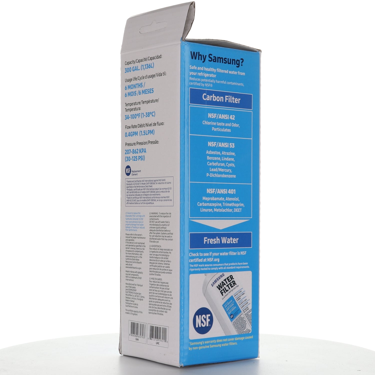 Samsung DA97-17376B HAFQIN/EXP Refrigerator Water Filter - - DA9717376B