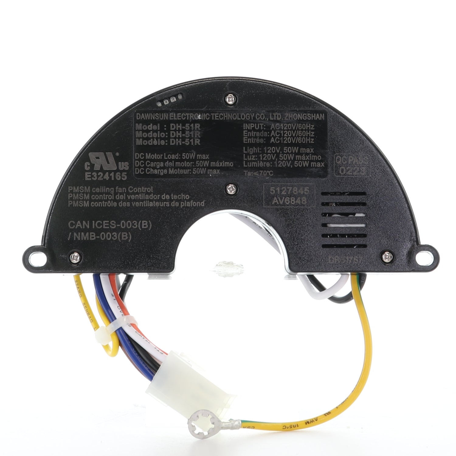 Harbor Breeze DH-51R DC Ceiling Fan Receiver | 60 Inch | Arbormere | Dawnsun | 6 Speed - 5127845