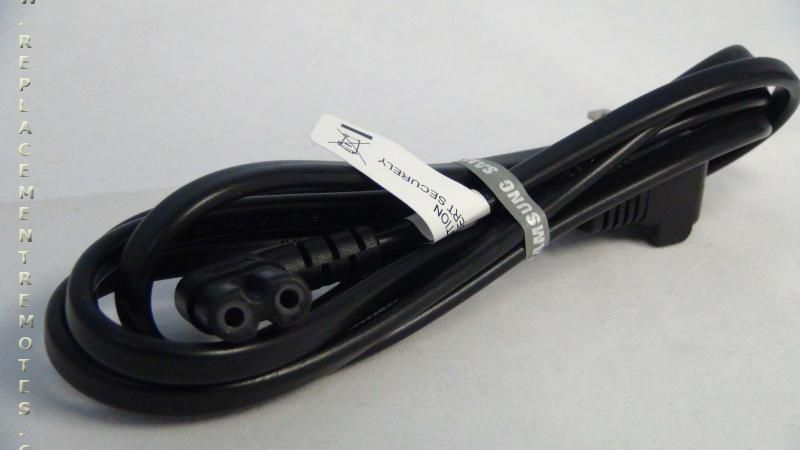 Cable de alimentación Samsung 3903000599 de 2 clavijas para TV y muchos otros dispositivos
