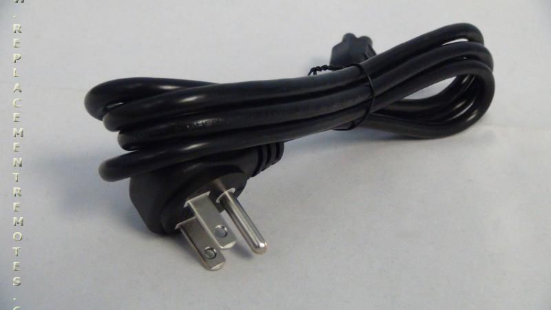 LG EAD62348802 TV Power Cord | 3-Prong | Right-Angle Male to Straight Female | 125V AC - EAD62348802