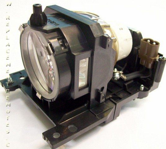 The Generic DT00841 for HITACHI Projector Lamp Assembly includes an original Ushio bulb in black plastic housing with side electrical connectors, ensuring seamless fit, optimal brightness, and clarity.