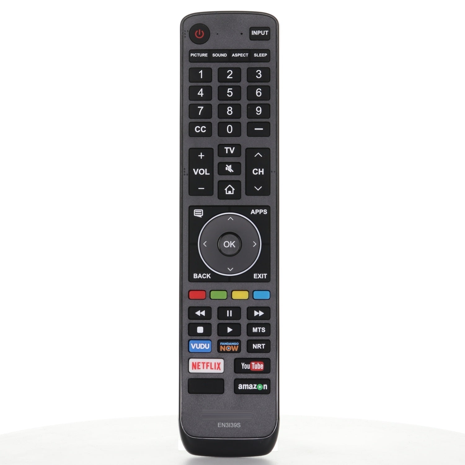 Sharp EN3I39S 2018 Smart TV Remote Control for Sharp Smart TVs | Vudu | Fandango | Netflix | YouTube | Amazon - EN3I39S
