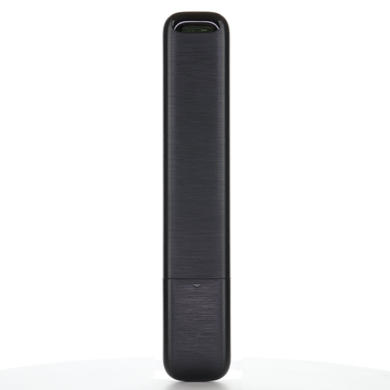 A slim, black TCL RC923 FMB2 (Motion Backlight) Google TV Remote Control (2025) with a brushed metal finish is photographed against a white background. The remote supports Netflix, Prime Video, YouTube, Apple TV, and more.
