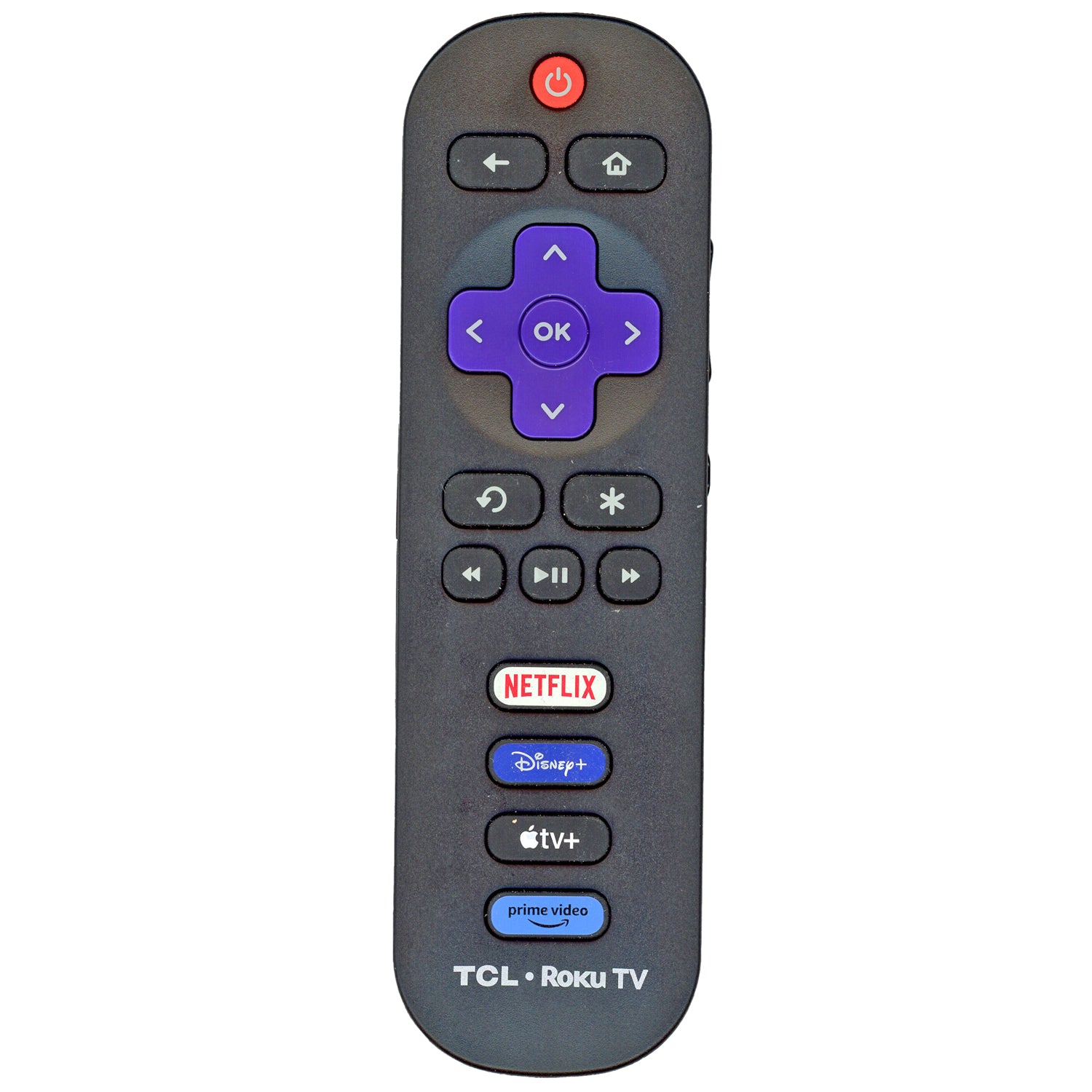 TCL RC280 Roku TV remote control | 2023 | 2024 | Netflix | Disney + | Apple TV + | Prime Video - G0401-000206