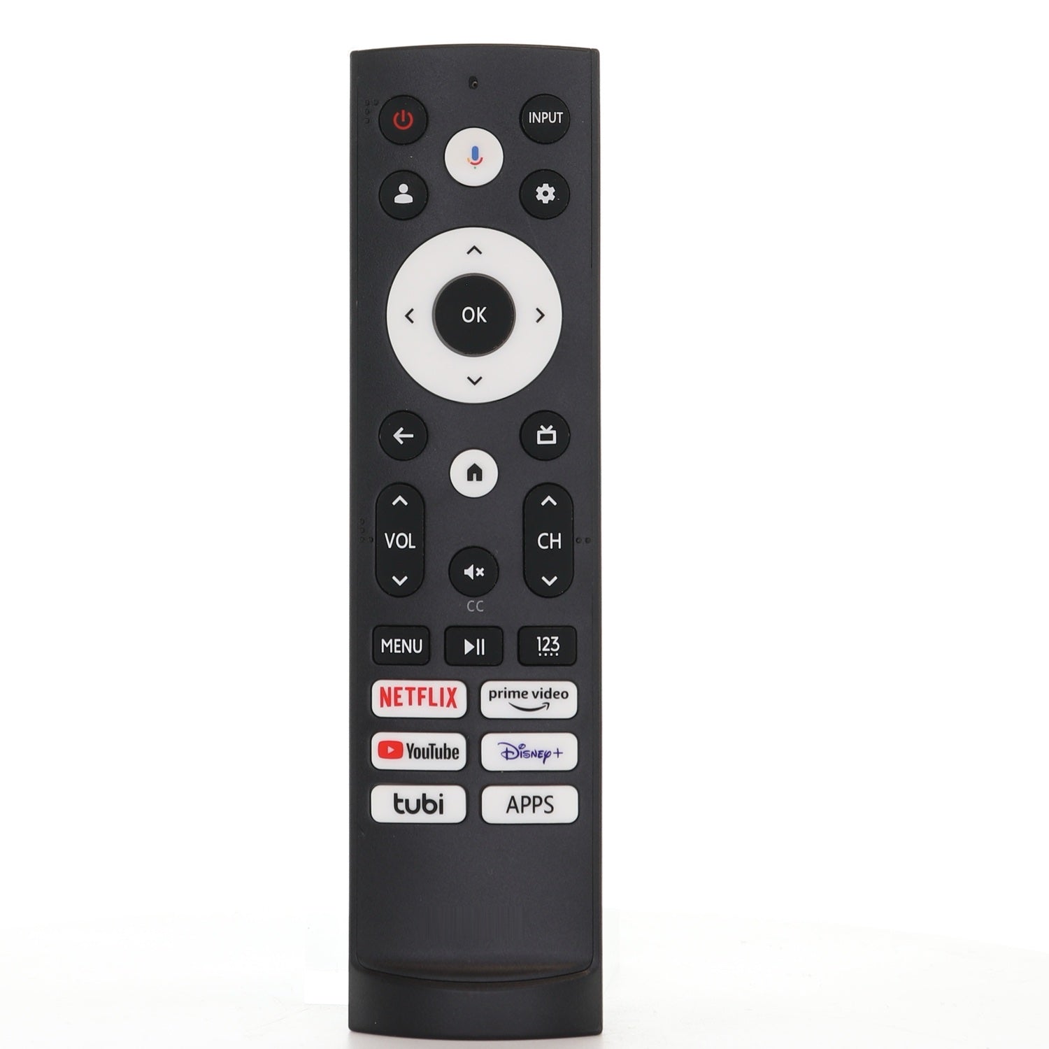 Hisense ERF3AF90H TV Remote Control with Voice | Netflix, Prime Video, Youtube, Disney +, tubi, APPS