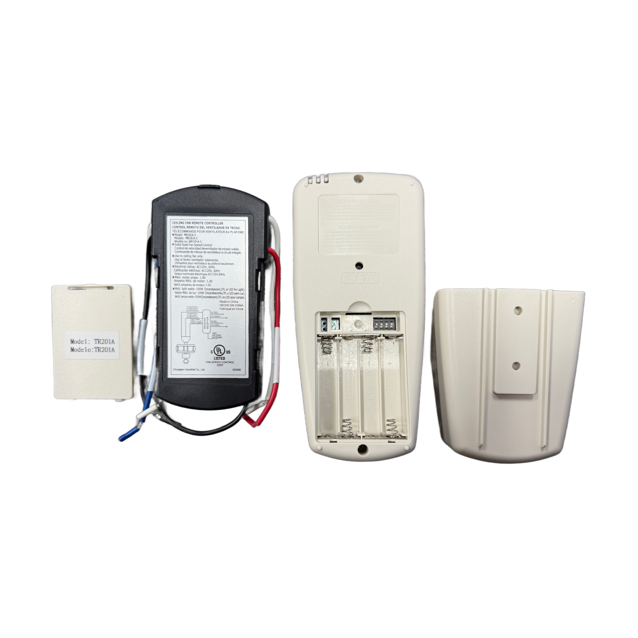 Hampton Bay 3-Speed Universal Ceiling Fan Thermostatic Remote Control Kit with LCD Display