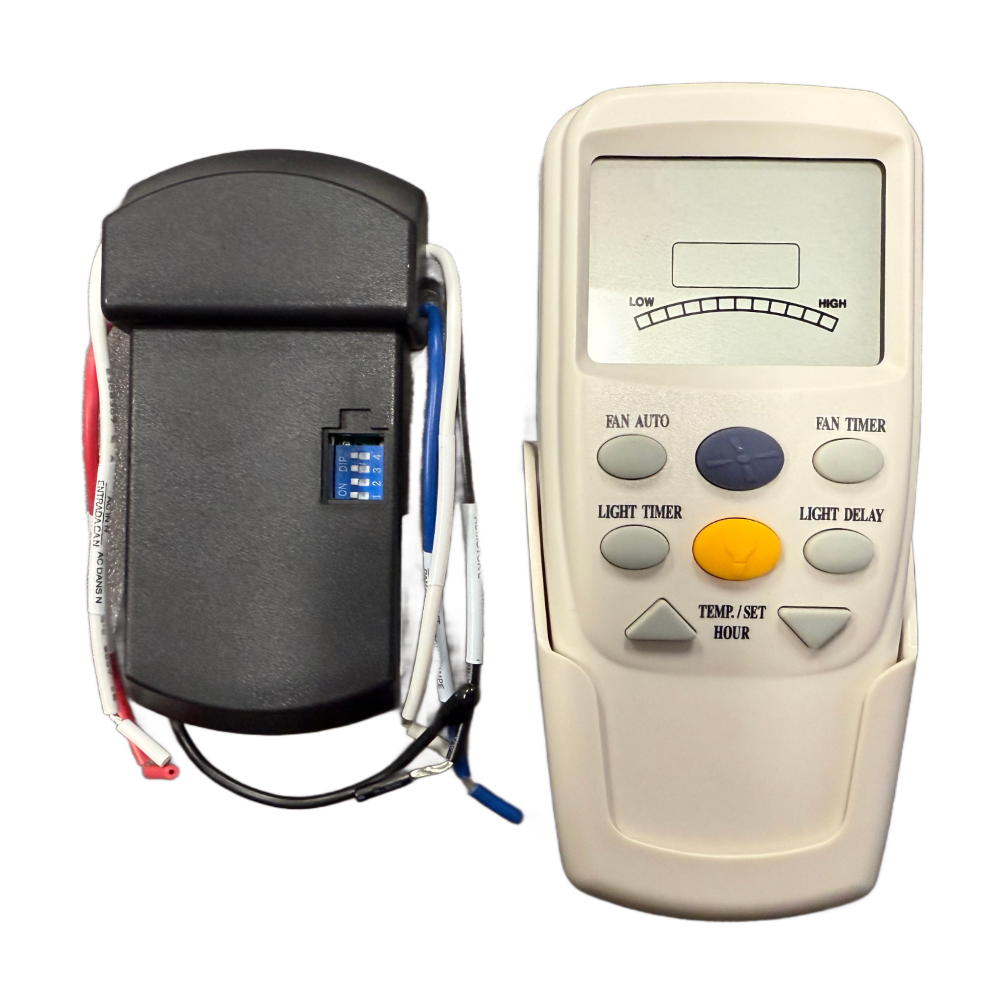 Hampton Bay 3-Speed Universal Ceiling Fan Thermostatic Remote Control Kit with LCD Display