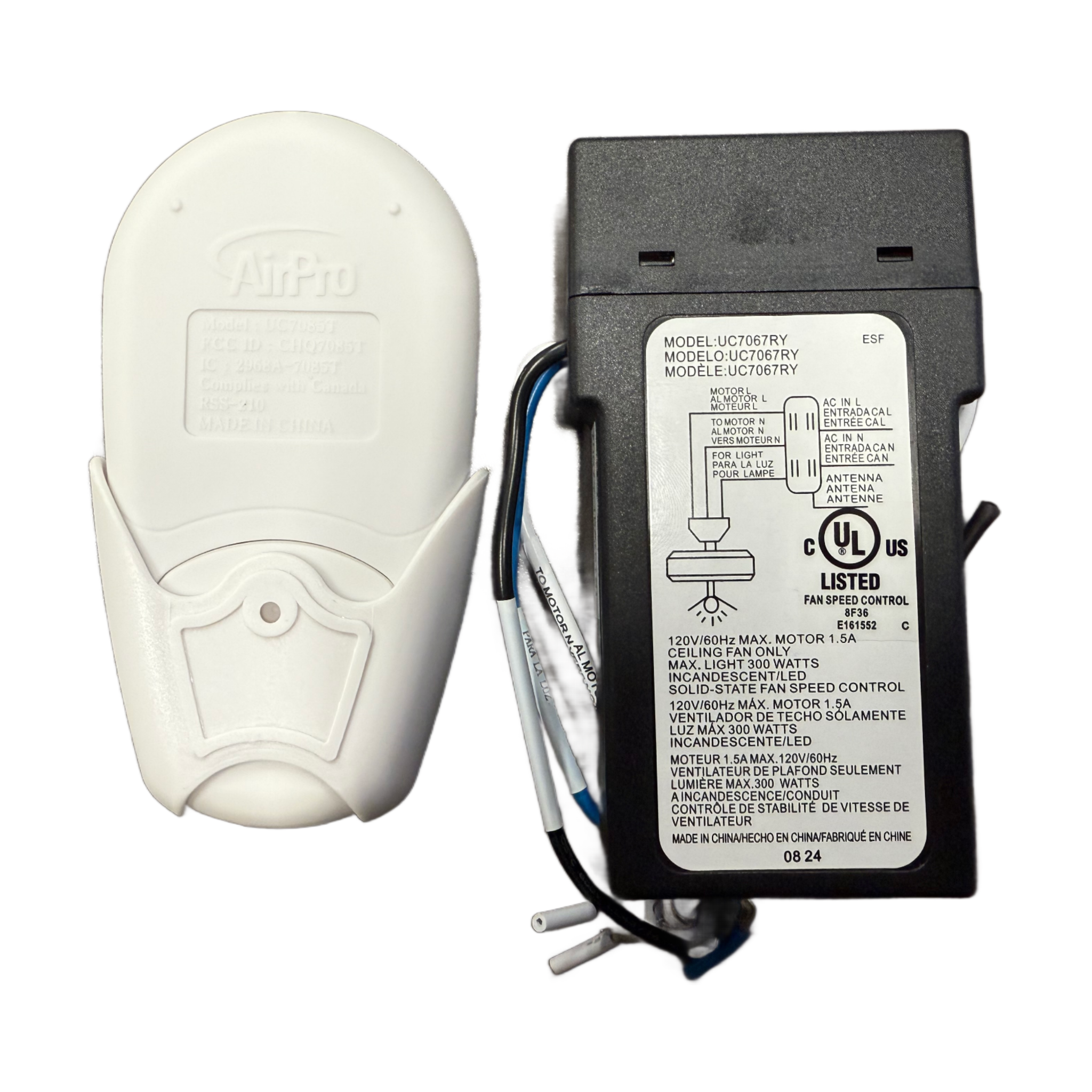 Progress Lighting 3-Speed Remote Control Kit - P2662-01