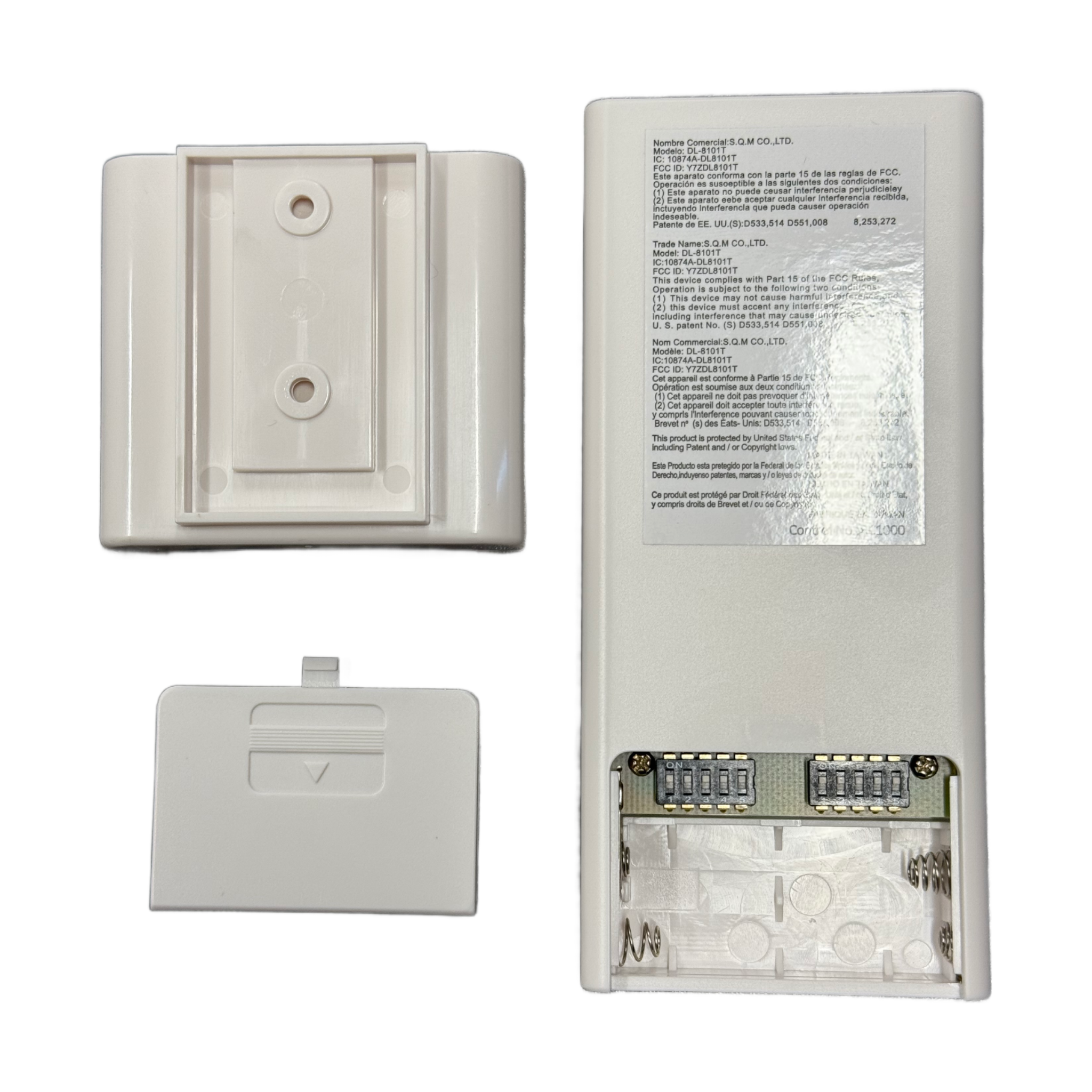 Minka-Aire AireControl 6-Speed Handheld Ceiling Fan Remote Control - White - RC1000, DL-8101T, Y7ZDL8101T