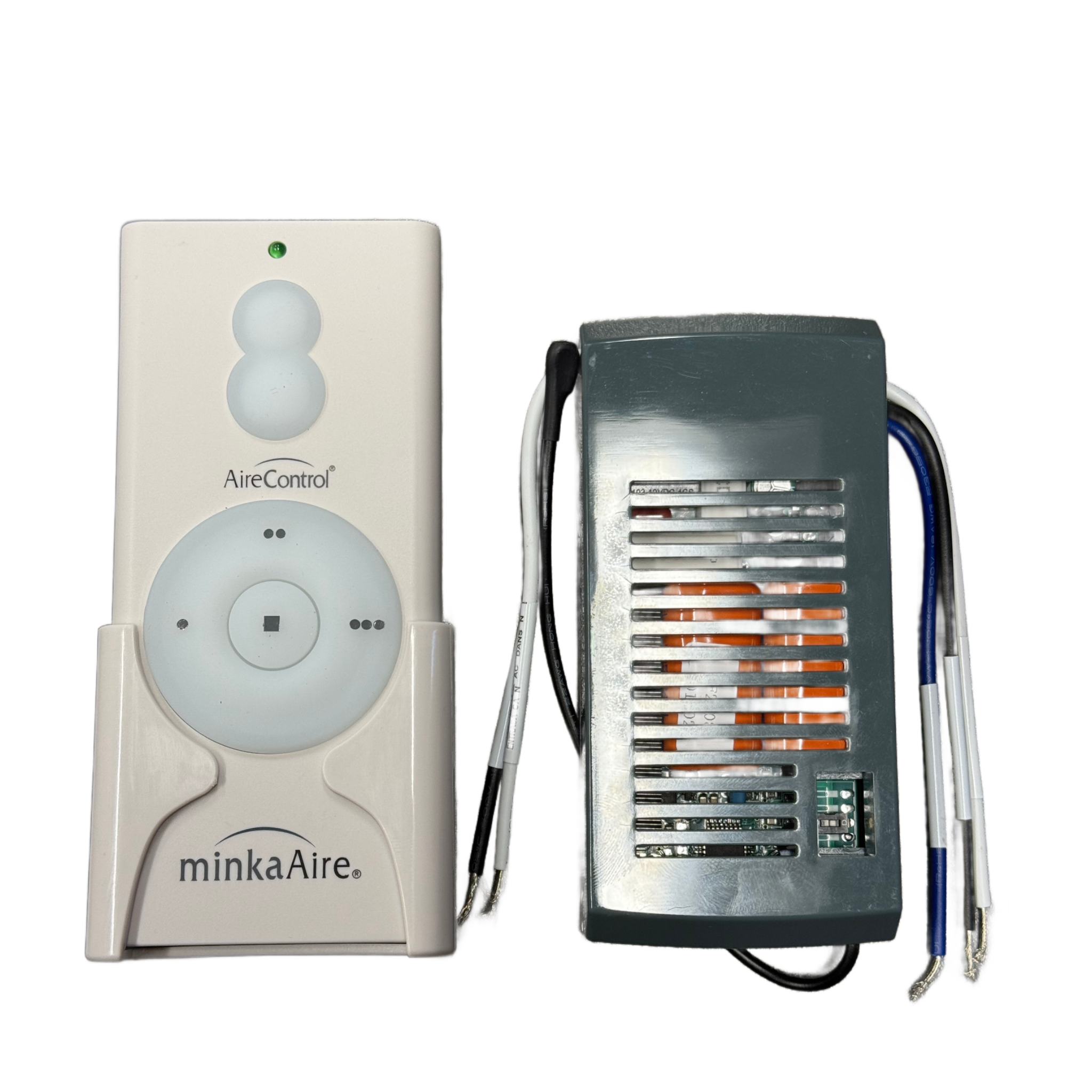 Minka-Aire AireControl 3 Speed Universal 256 Bit Handheld Ceiling Fan Remote Control for LED with Receiver Kit - White - RCS223L