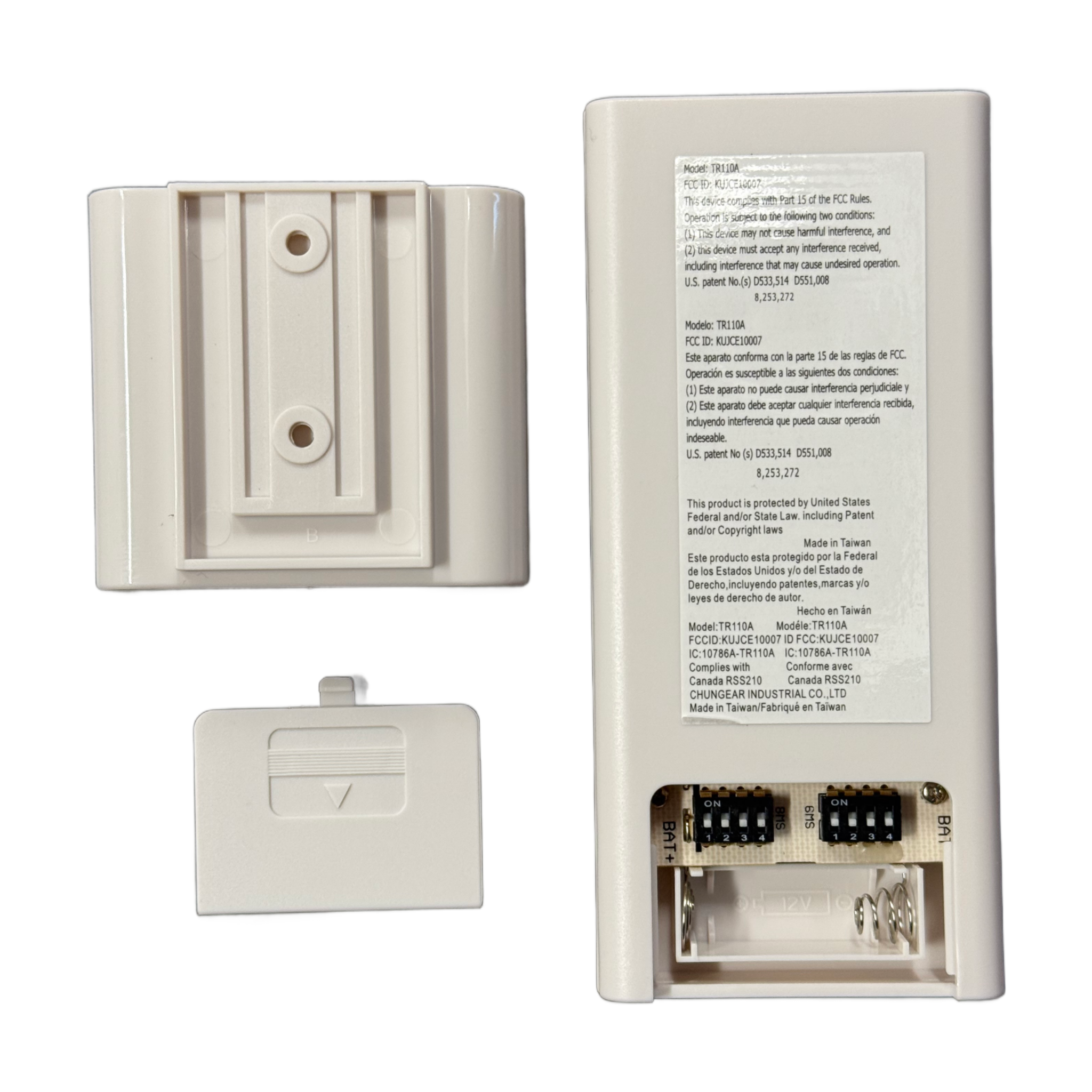 Minka-Aire AireControl 3 Speed Universal 256 Bit Handheld Ceiling Fan Remote Control for LED with Receiver Kit - White - RCS223