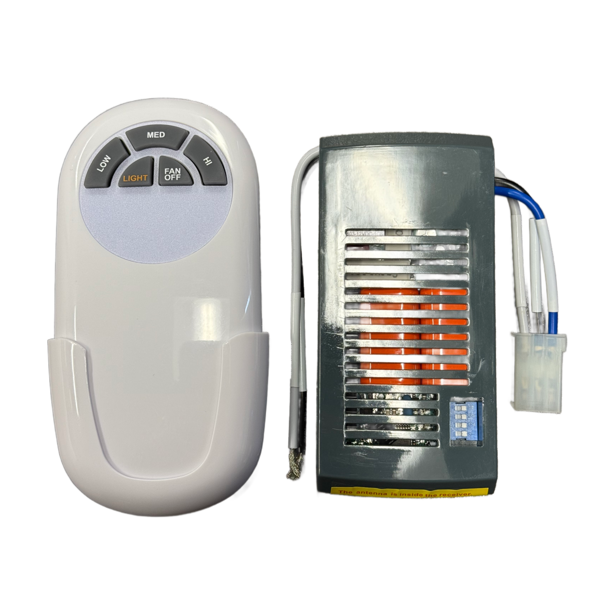 Hampton Bay Caprice 52 in. Matte White Ceiling fan 3-Speed Remote Control and Receiver Kit - 13431105100900