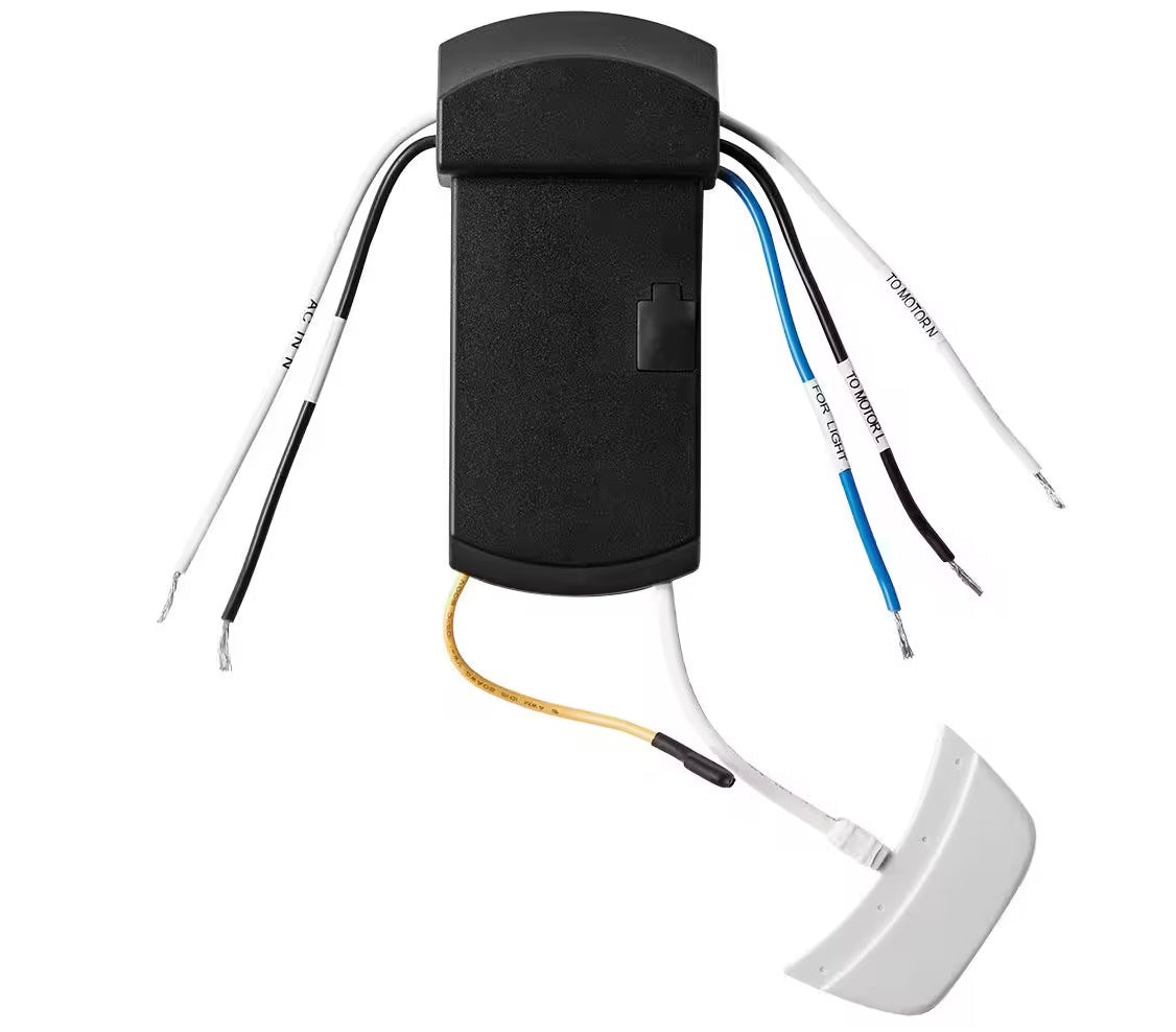 Kit de control remoto universal para ventilador de techo Hampton Bay Smart Wi-Fi 76278 de 4 velocidades (compatible con ventiladores de CA a través de Hubspace)