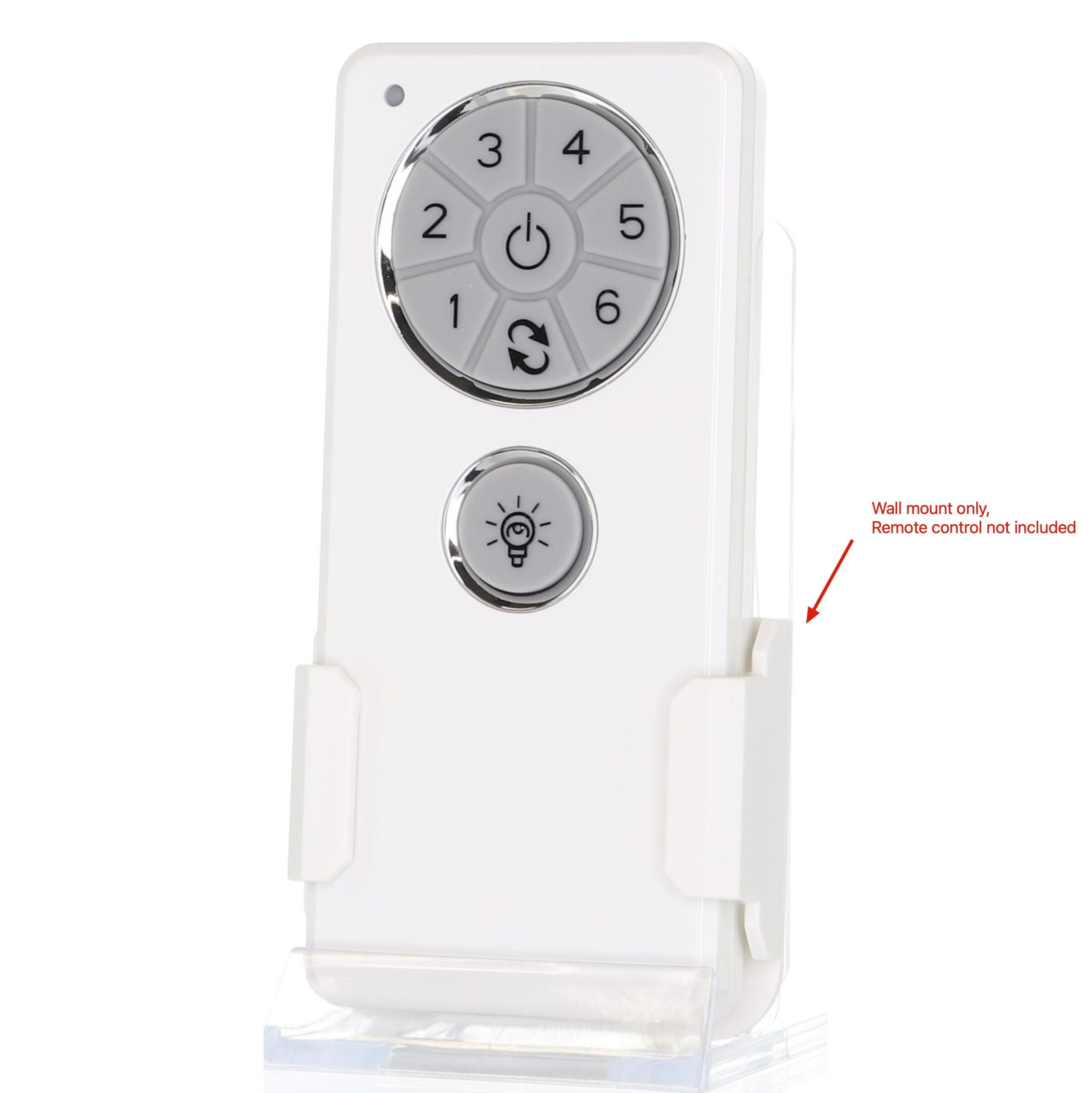 Anderic DC1WM Replacement Wall Mount Bracket for DC1 Ceiling Fan Remote Control – White