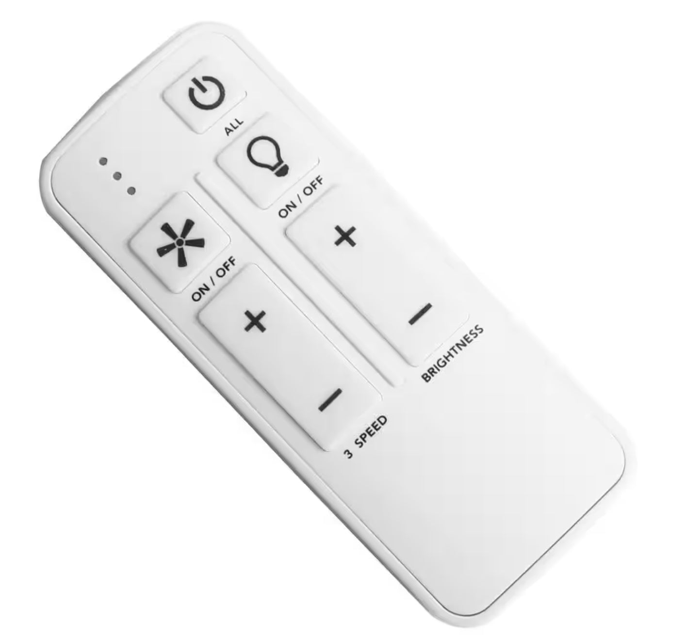 Ventilador de techo universal Hampton Bay blanco de 3 velocidades con clasificación de humedad y control remoto con regulador de intensidad