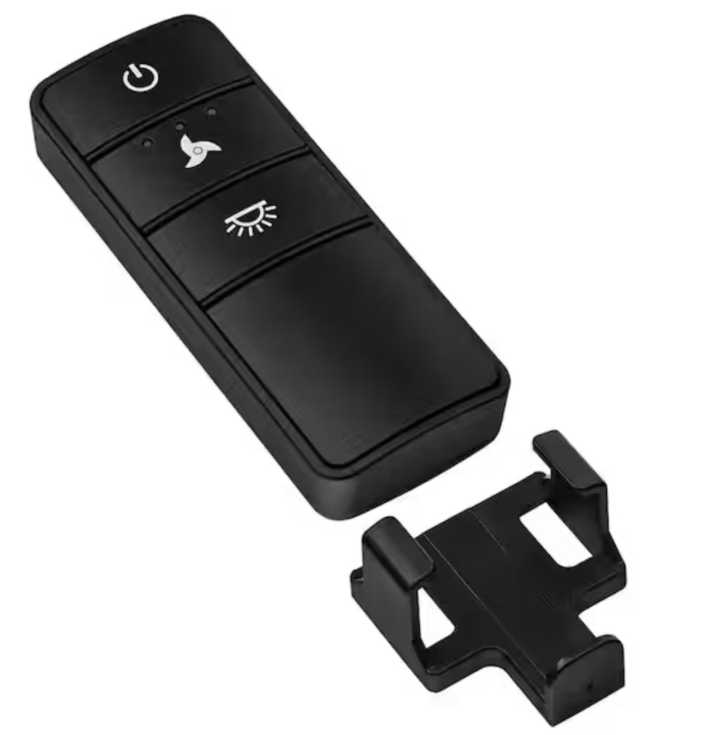 Kit de ventilador de techo universal Hampton Bay de 3 velocidades con control remoto y atenuación