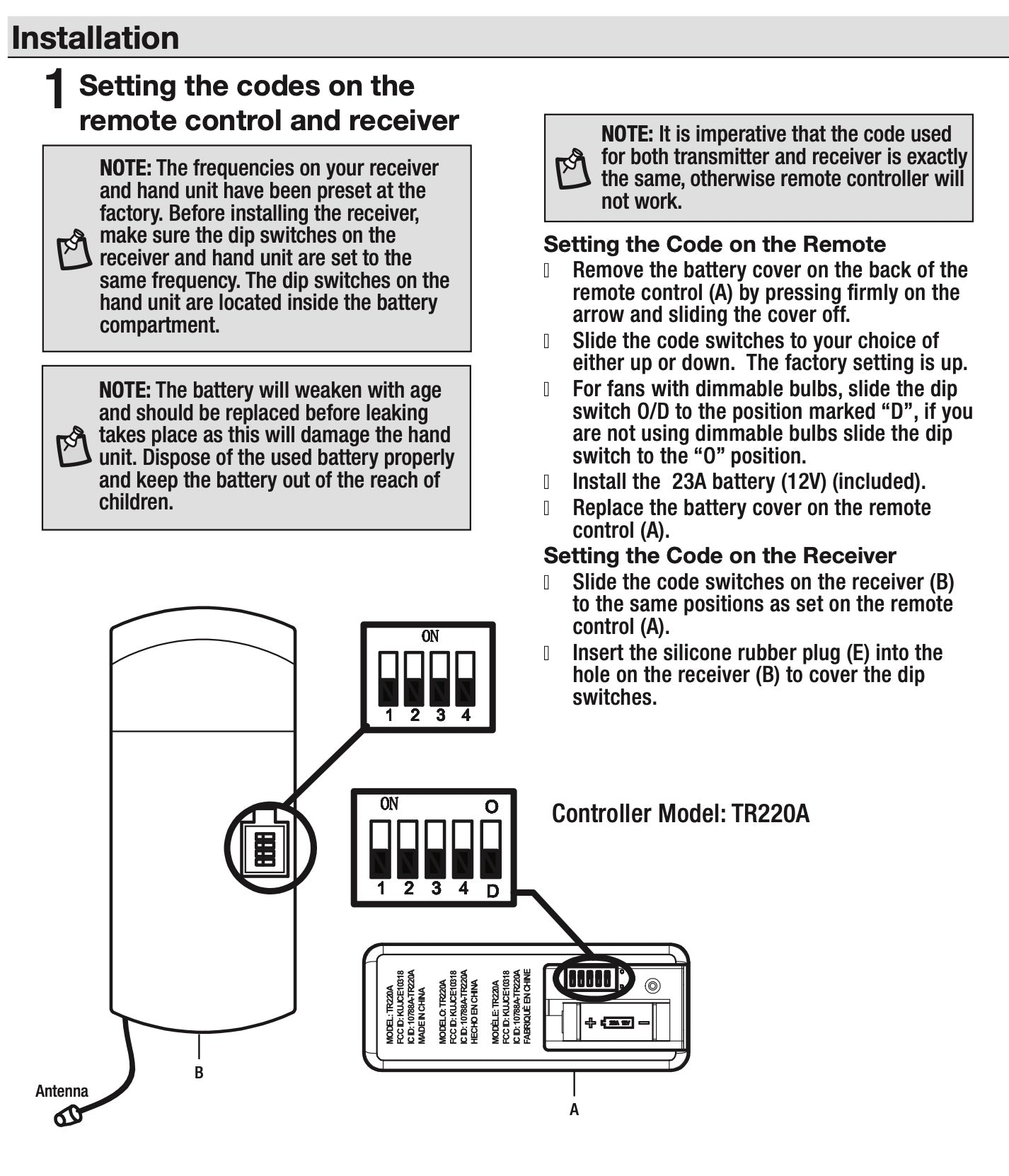 Hampton Bay Universal 3-speed Ceiling Fan Kit with Remote Control with Dimming