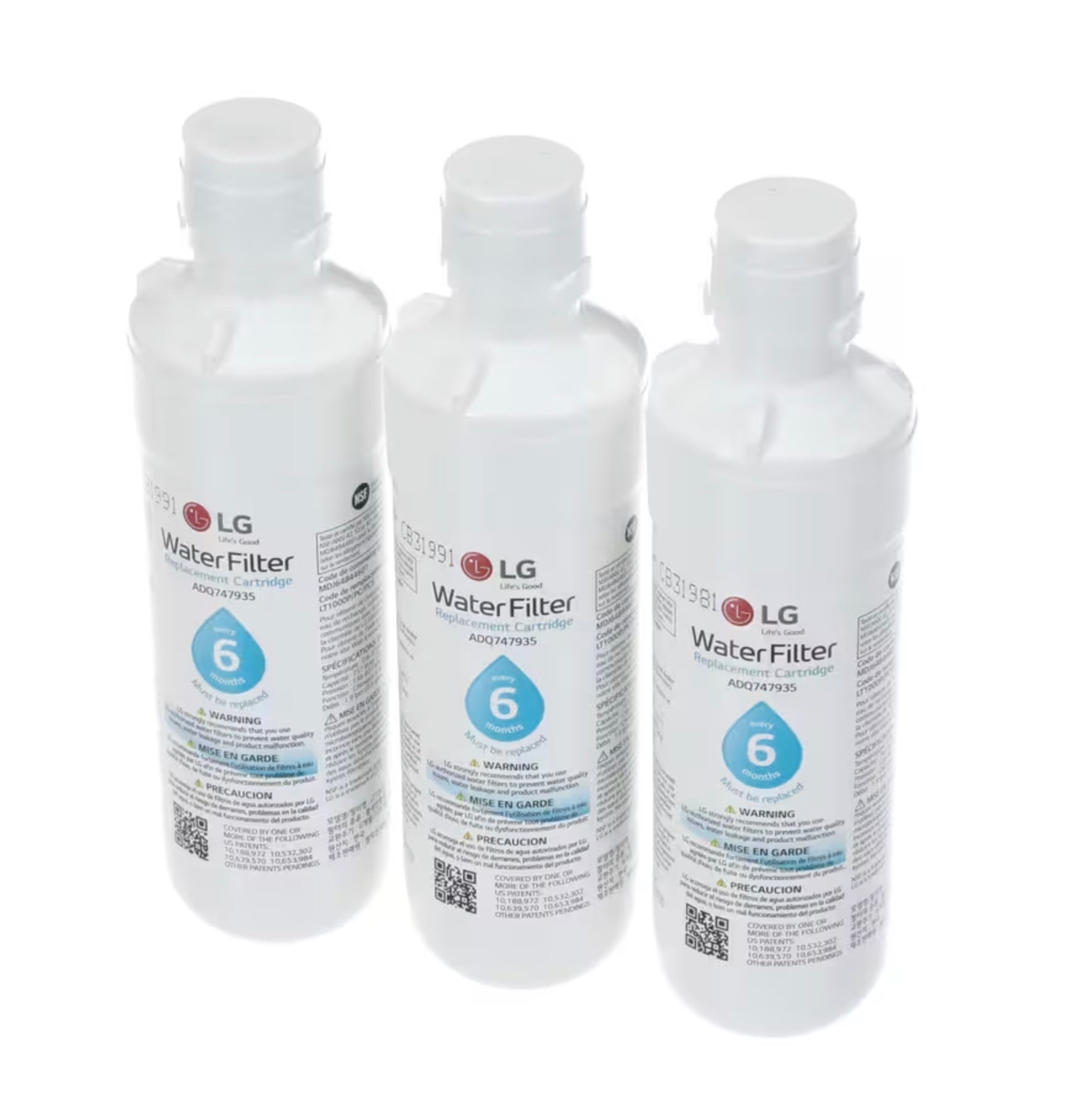 Filtre à eau pour réfrigérateur LG ADQ74793510