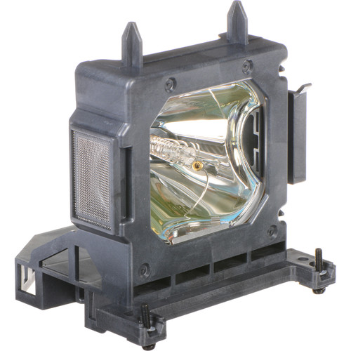 The Generic LMP-H210 for SONY Projector Lamp Assembly features a Philips UHP Bulb in gray plastic, ensuring a perfect fit for the Sony Projector Lamp VPLHW45ES, complete with side mounting brackets for easy installation.