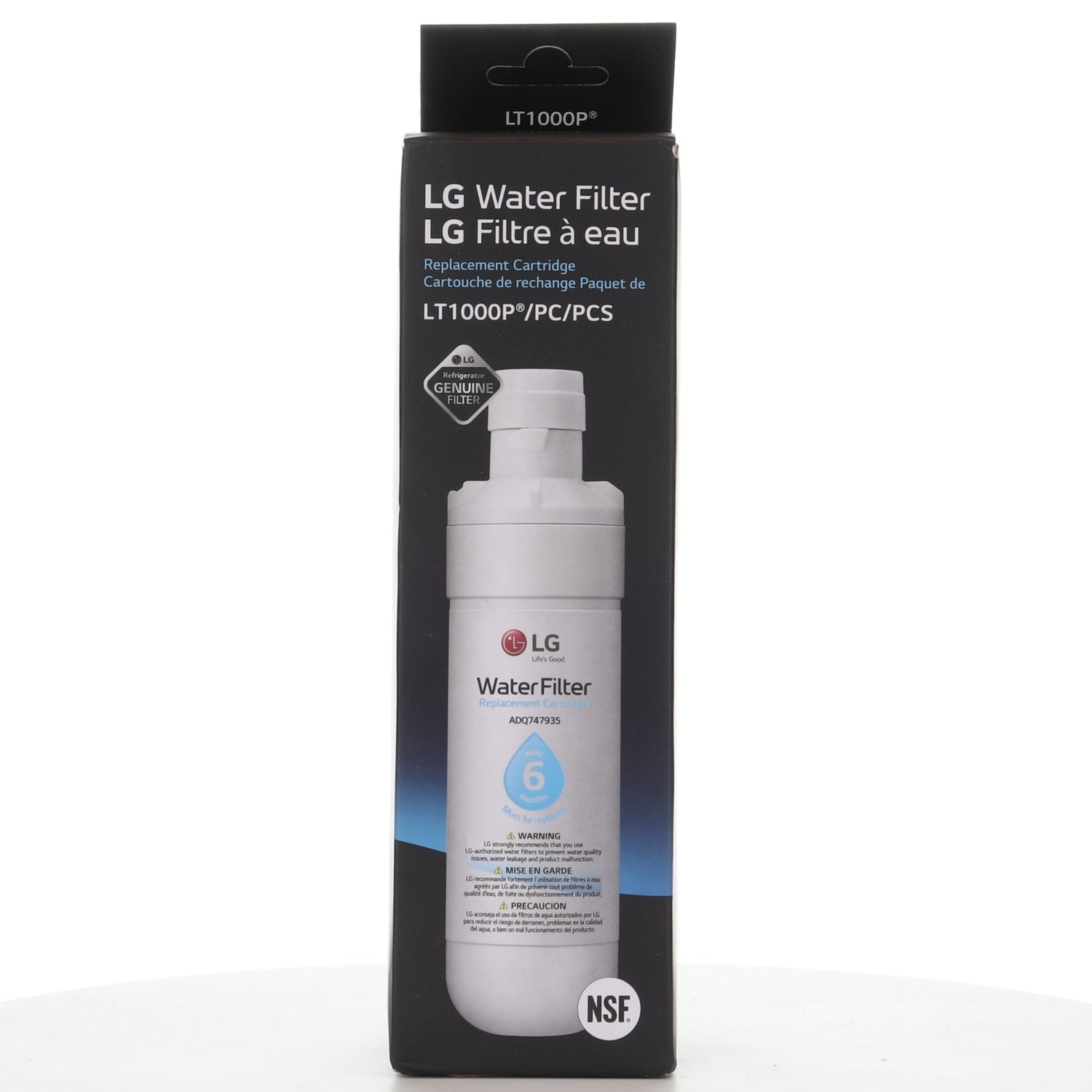 LG LT1000P / ADQ747935 Refrigerator Water Filter Replacement Cartridge - AGF80300704