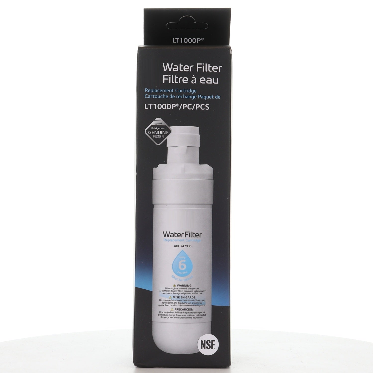 LG LT1000P / ADQ747935 Refrigerator Water Filter Replacement Cartridge - AGF80300704