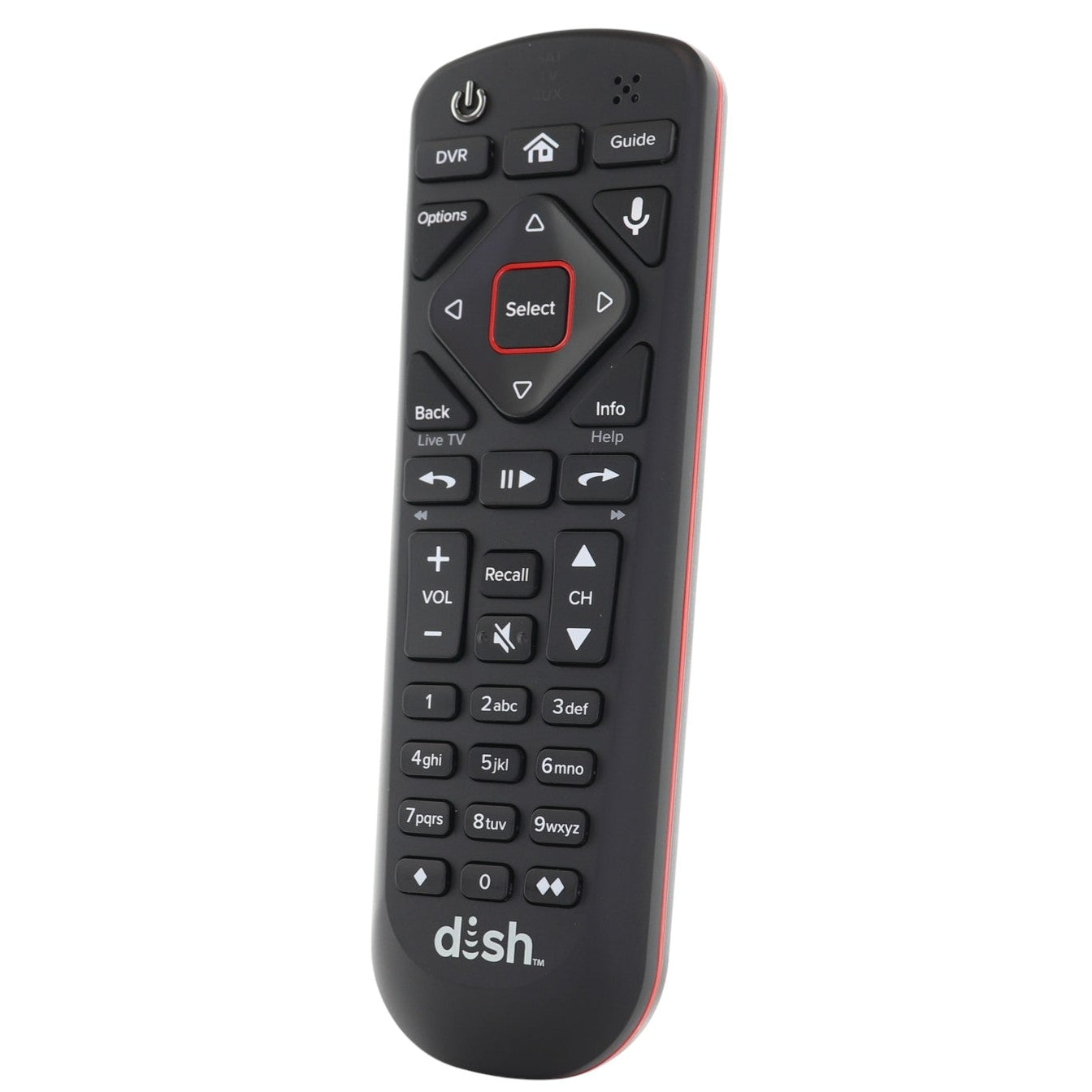 Dish-Network 54.2 UHF 2G Satellite Cable box Remote Control | Google Voice | RF and IR - 227238