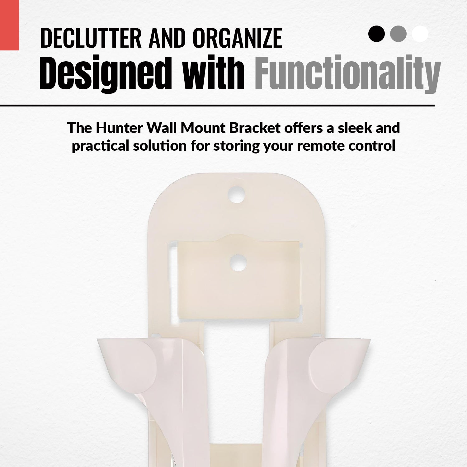 Support mural pour télécommande de ventilateur de plafond Hunter Anderic 99122/99123
