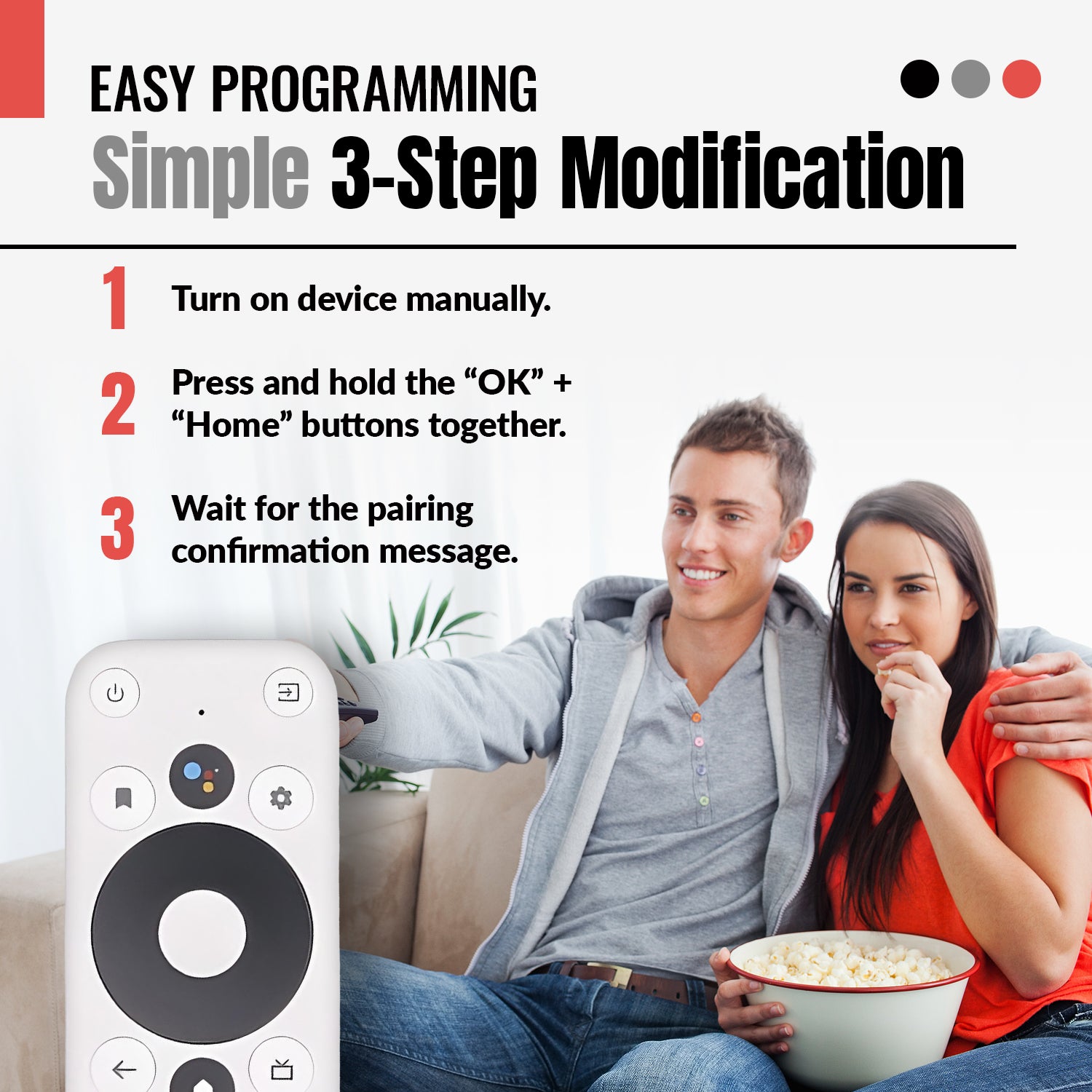 ONN 025C008 Android TV 2K FHD Streaming Stick / Dispositivo de transmisión 4K UHD Control remoto de transmisión