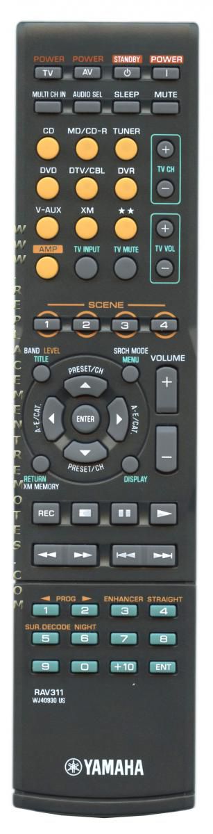 Yamaha RAV311 Receiver Remote Control