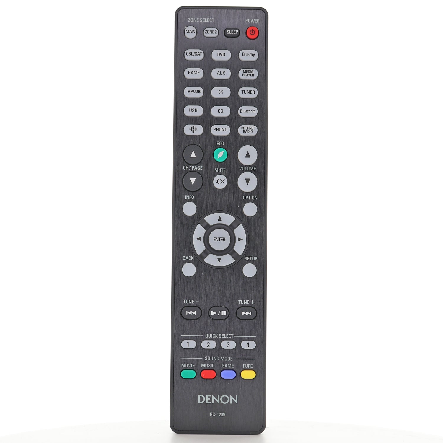 Denon RC-1239 Audio/Video Remote Control for AV Receivers - 30701028000AD