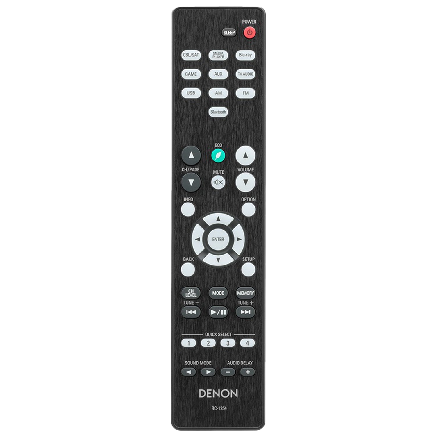 Denon RC-1254 A/V Receiver Remote Control for AVR-S570BT - 943307102450S