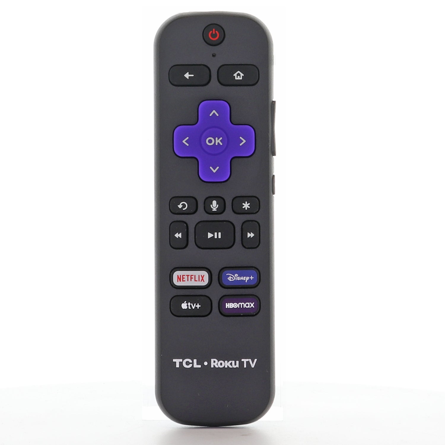 Télécommande vocale RF TCL RC580/RCFA5 pour téléviseur Roku - Netflix, Disney+, Apple TV, HBO Max - 21001-000086