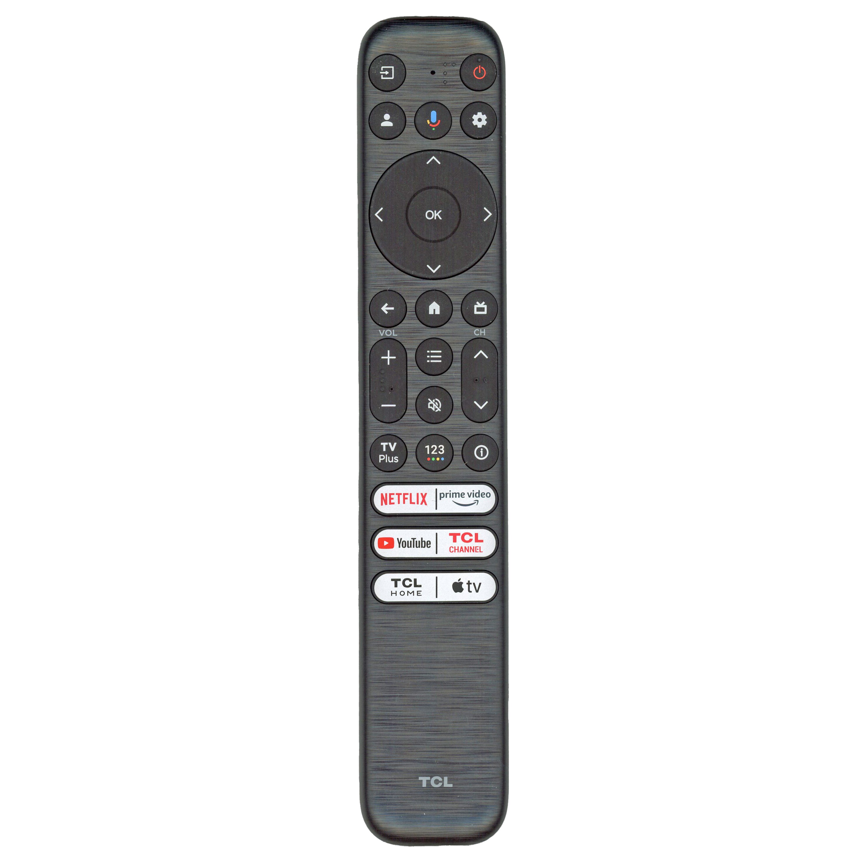 TCL RC923 FMB1 Google TV Smart Remote Control | Netflix | Prime Video | YouTube | TCL Channel | TCL Home | Apple TV - 21001-000100