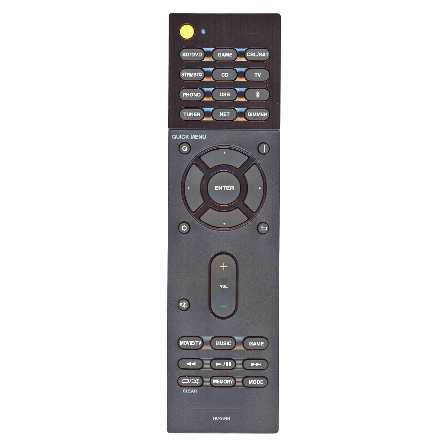 Onkyo RC934R A/V Receiver Remote Control - 24140934 | RC-934R