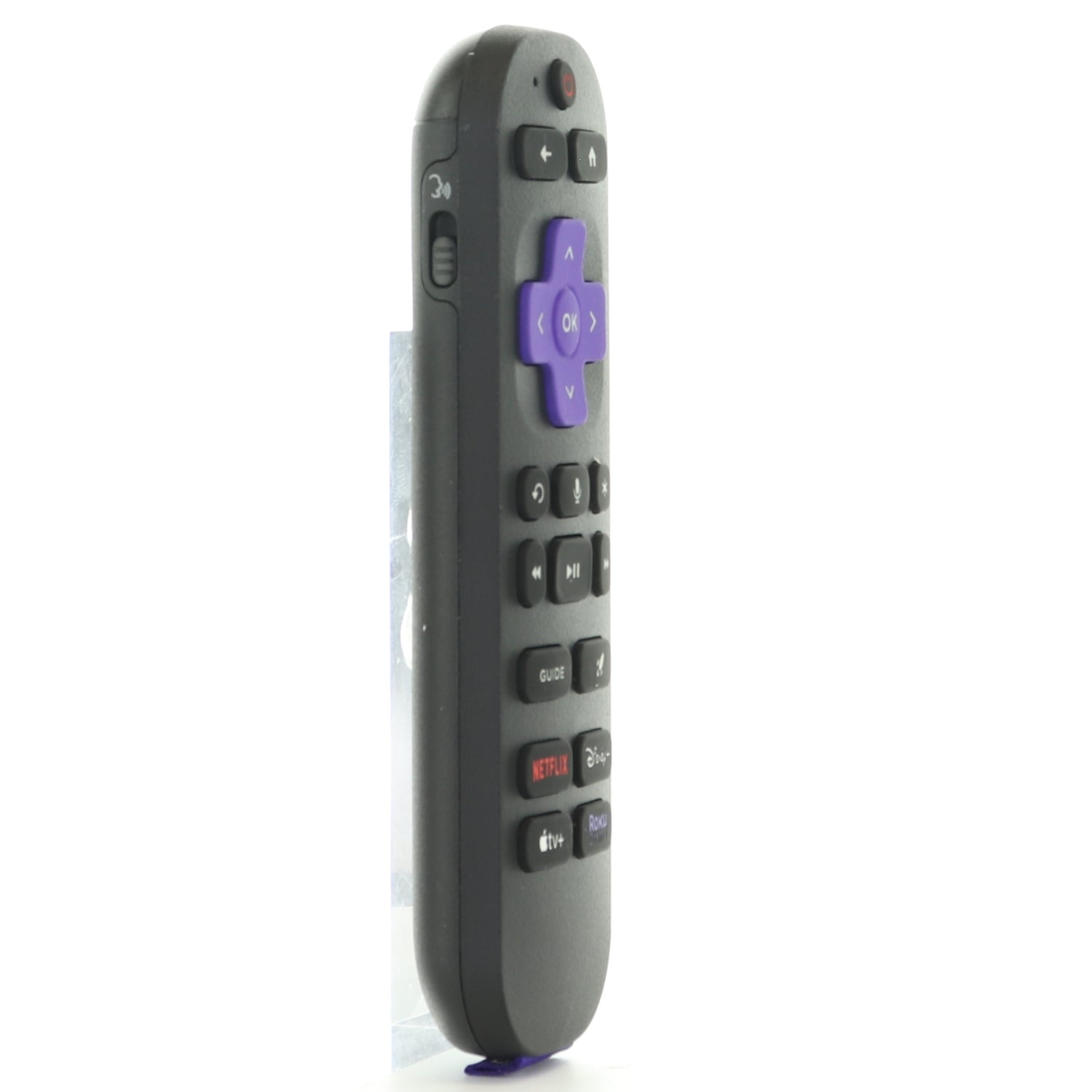 Roku RC-OS1 Roku Streaming Remote Control - Pro 2nd edition | Backlighting | Voice | Rechargeable | Netflix | Disney+ | Apple TV+ | Roku Channel - 3026000194