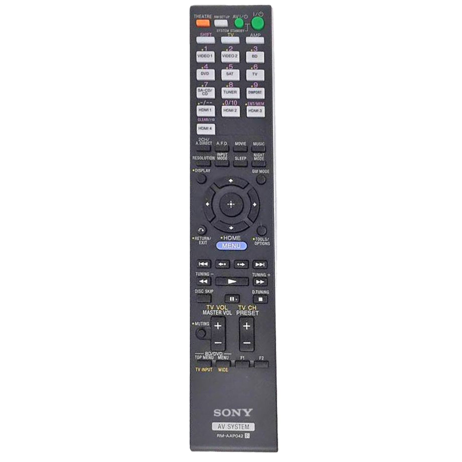 Télécommande pour récepteur audio-vidéo multicanal Sony RMAAP042 - 148786211