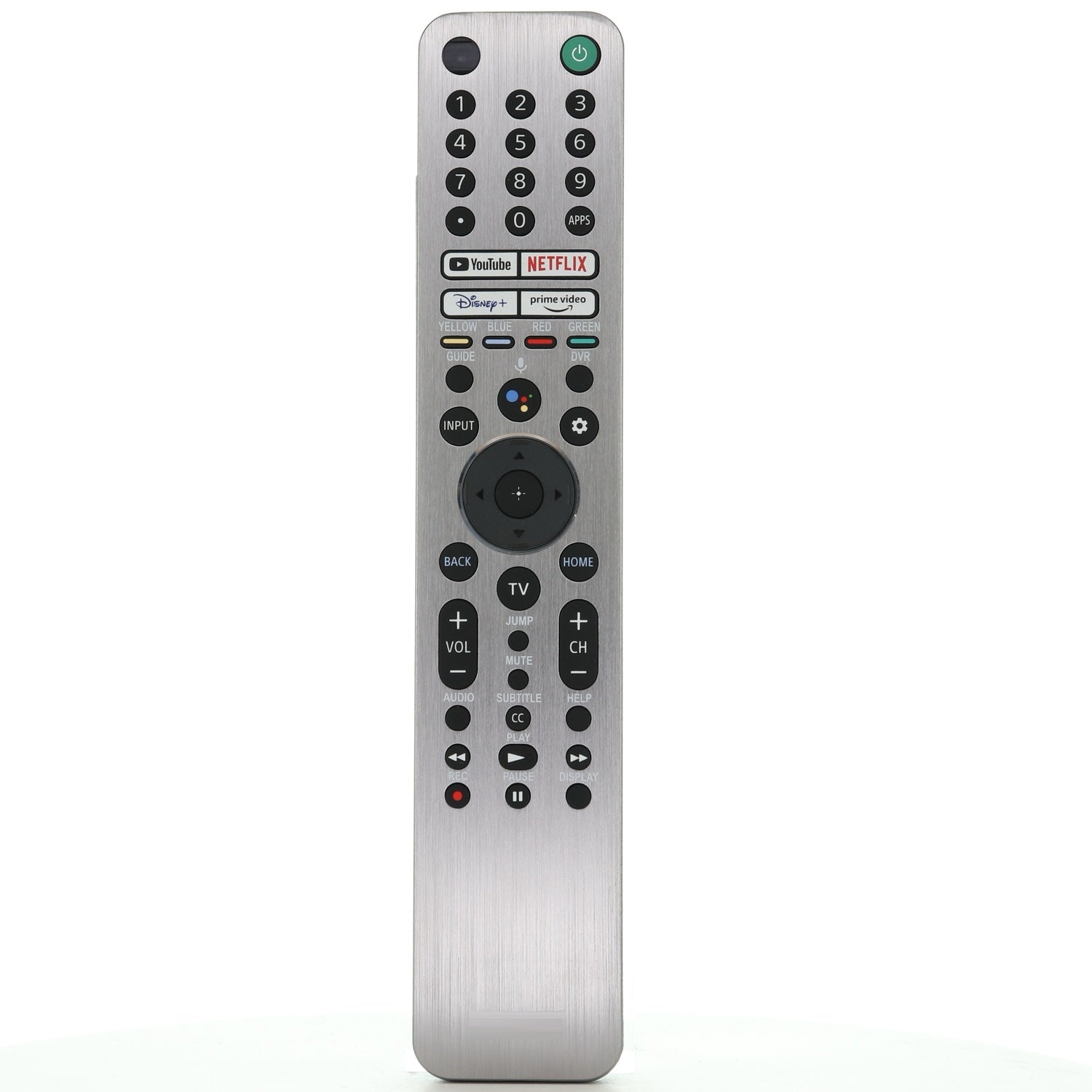 Sony RMF-TX621U Backlit Smart TV Remote Control with Voice | YouTube, Netflix, Disney+, Prime Video | Metal Front - 1-009-947-12